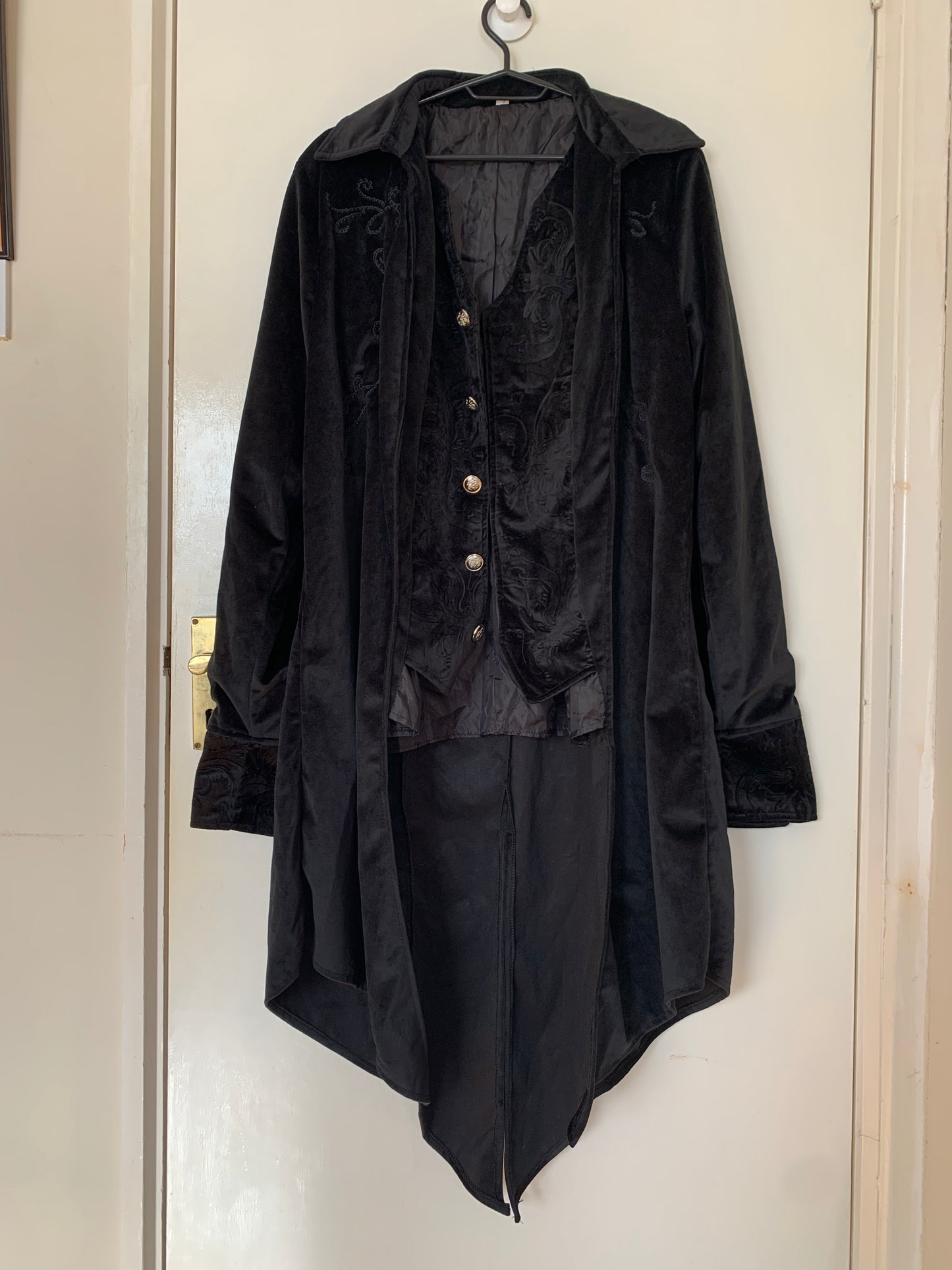 Hocus Pocus 90s Velvet Coat UK 16/18/XL