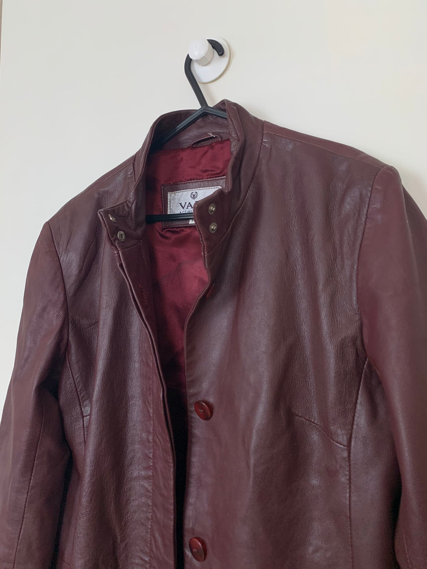 Katy 90s Leather Jacket UK 12/M