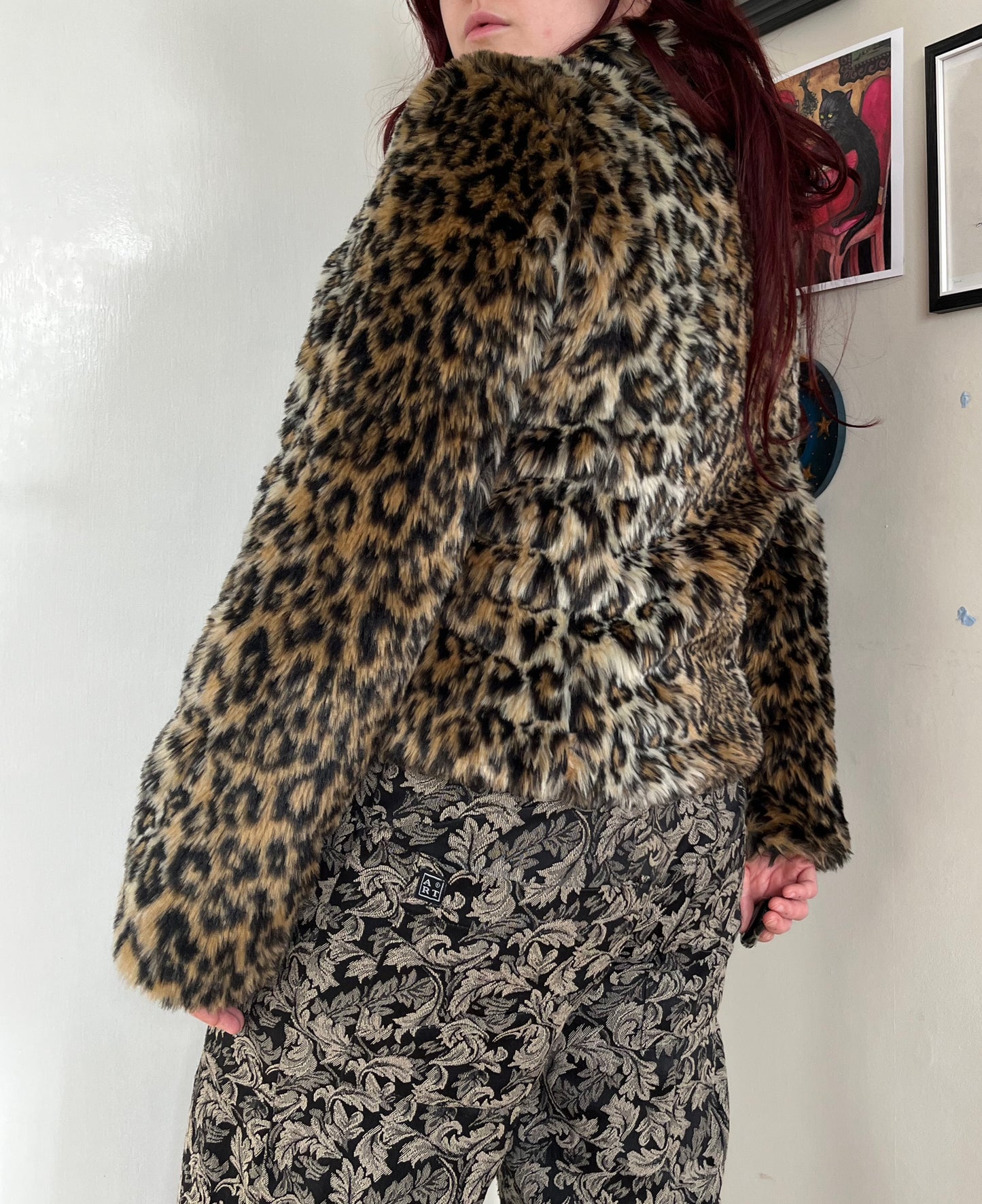 Leopard Print Coat UK 12