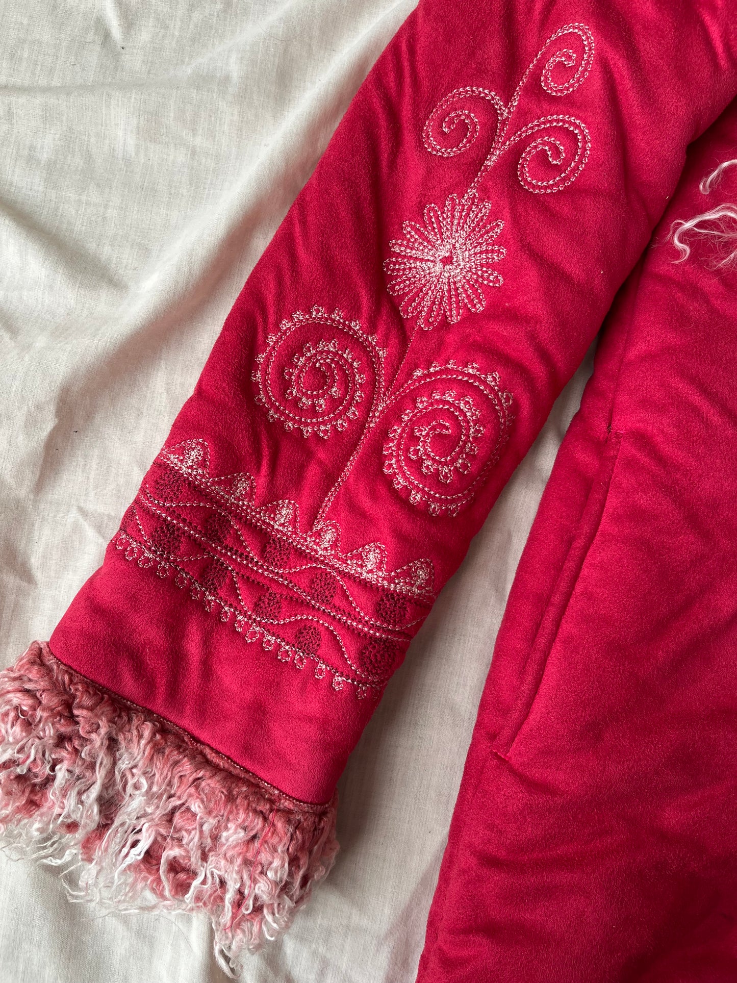 Pink Afghan Coat - Size S