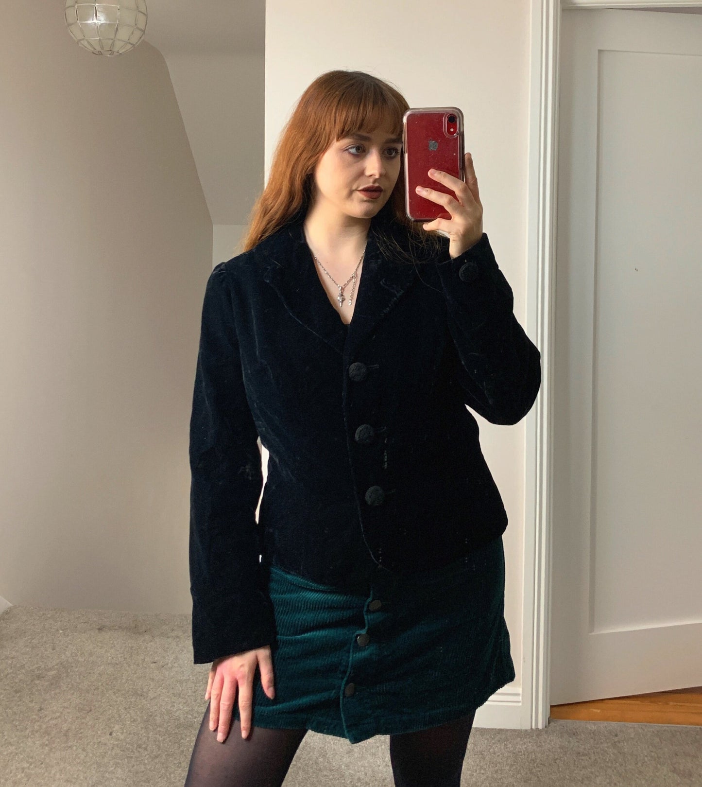 Emily 90s Velvet Blazer UK 10-12