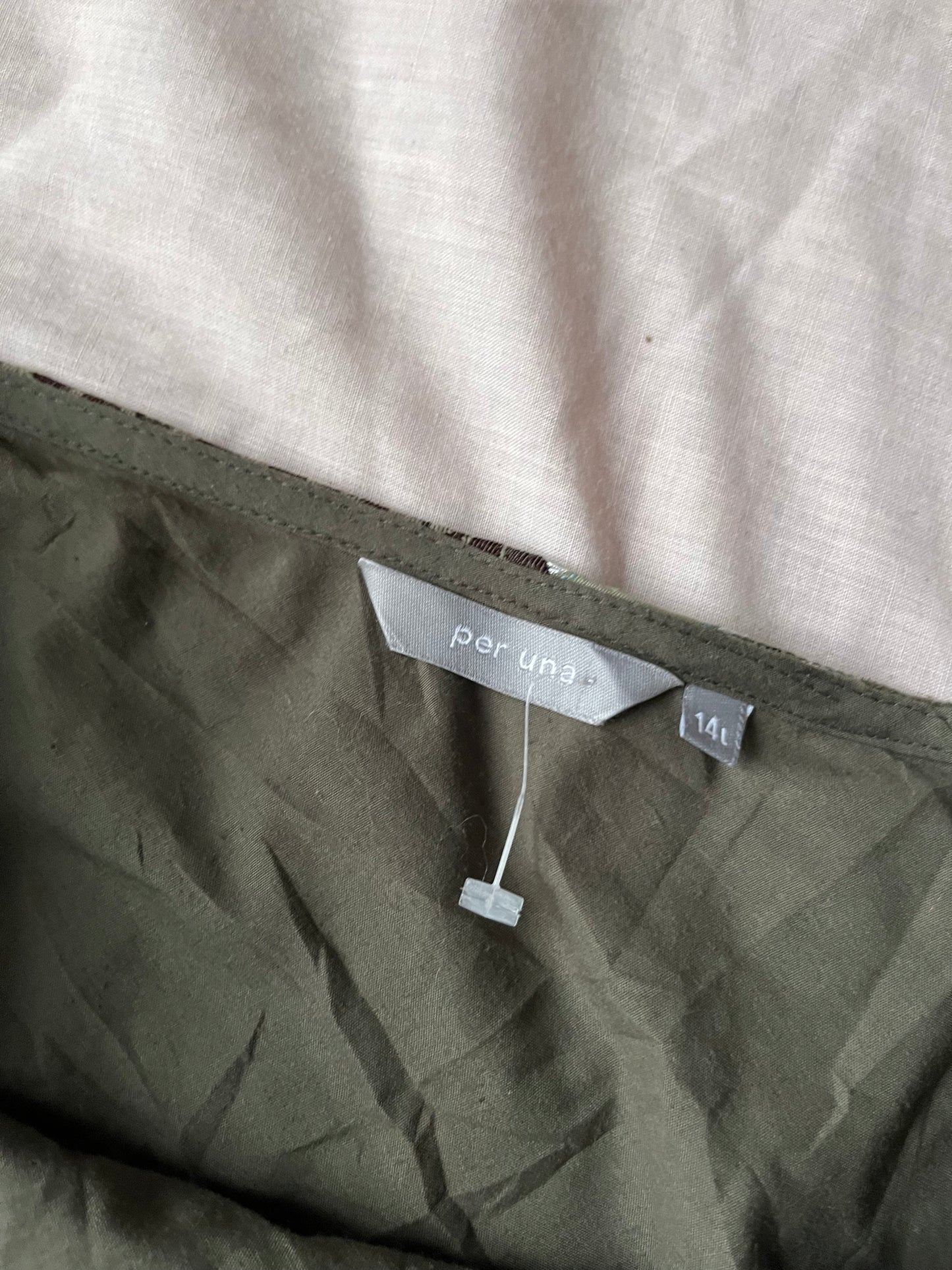 Patchwork Green Skirt - UK 14