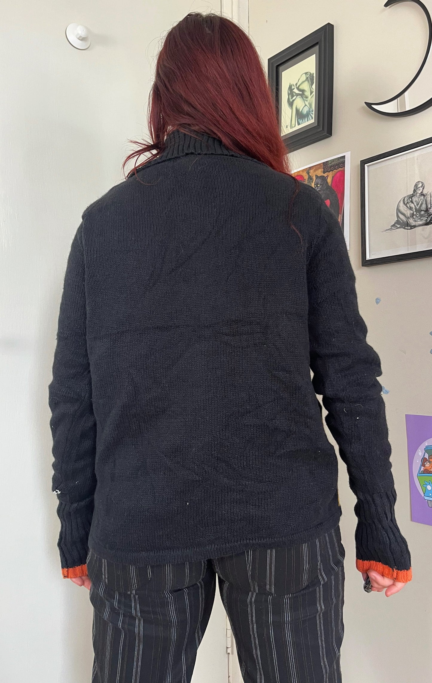 Ghoul Girl 1990s Halloween Cardigan M/L