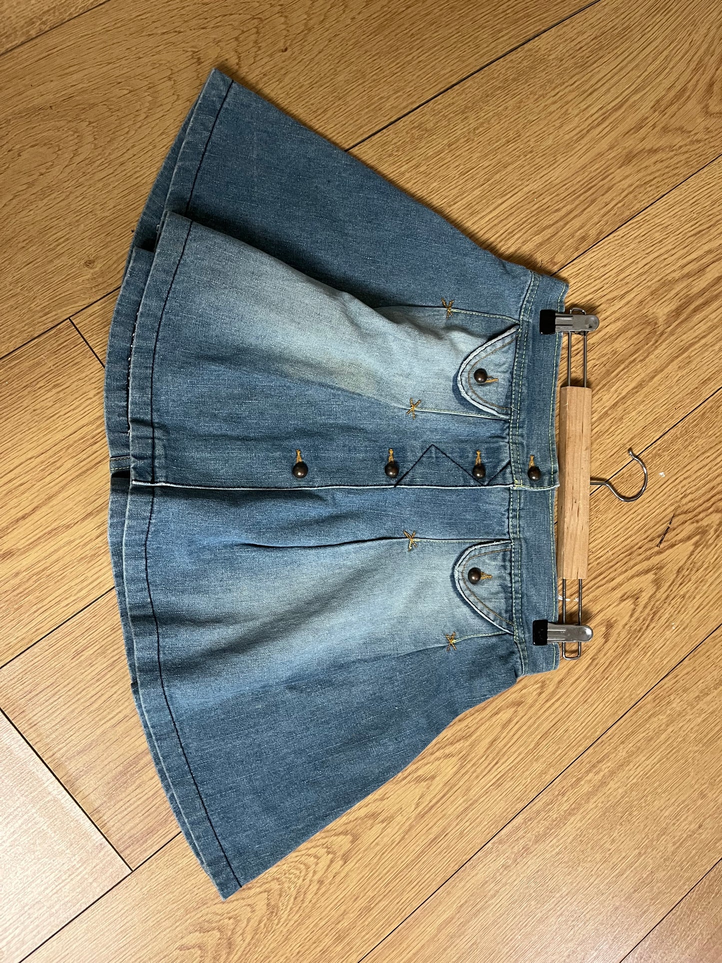 Denim Mini Skirt UK 8-10