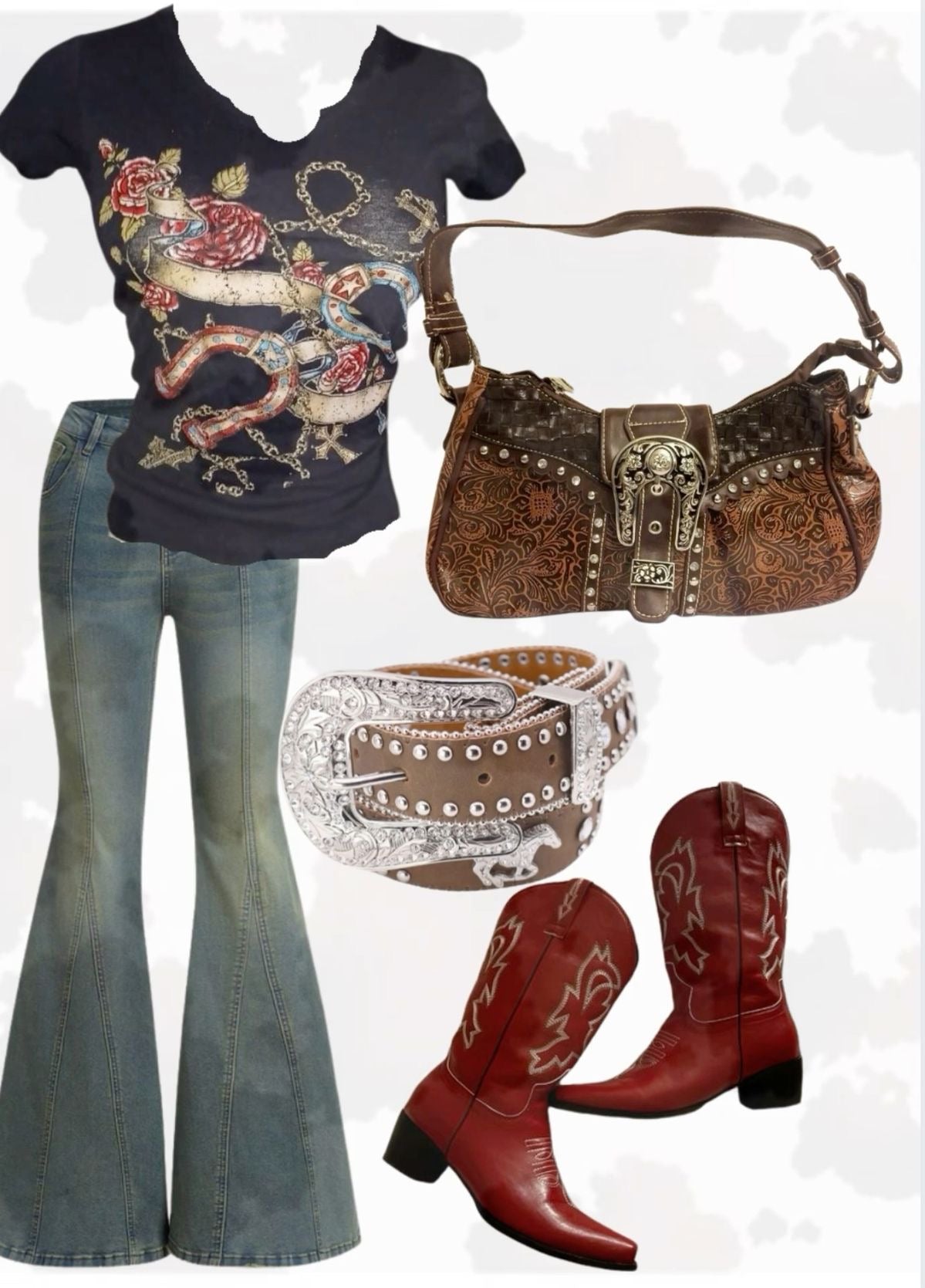 Y2K Western Bundle UK 8-10 - 5 Pieces