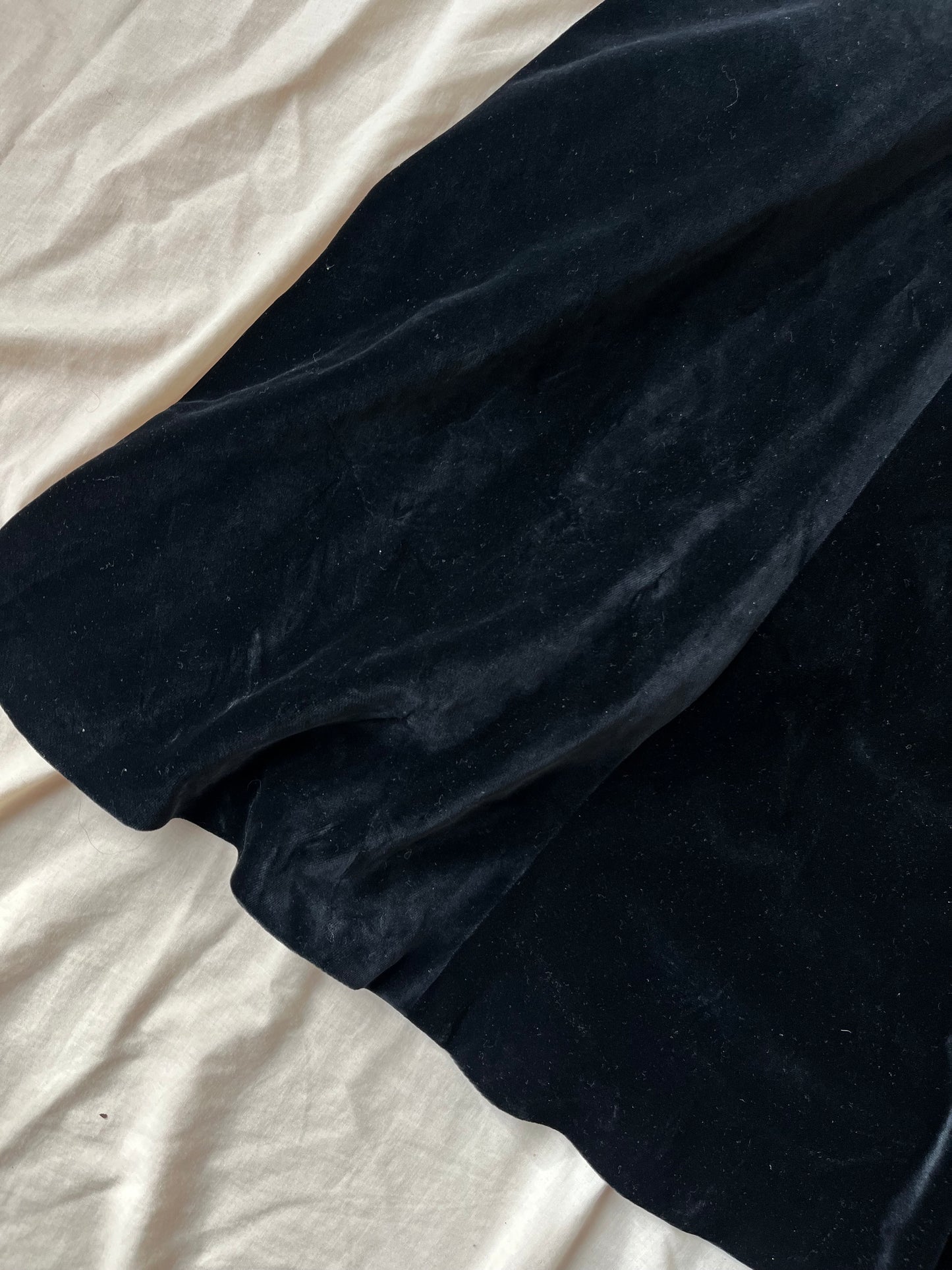 Black Velvet Skirt UK 8