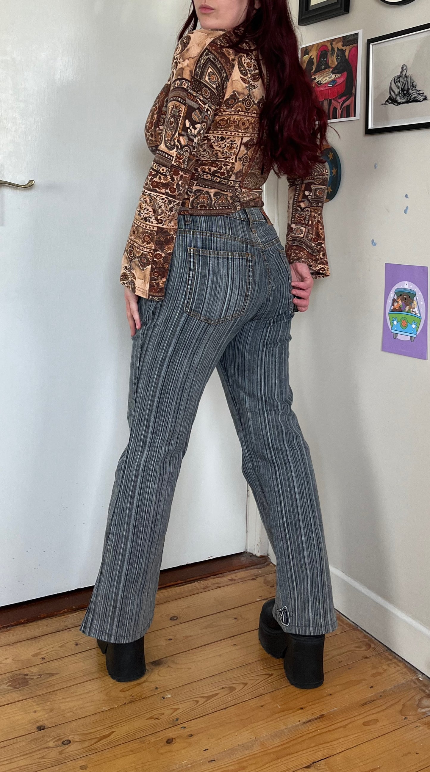 Striped Jeans - UK 12