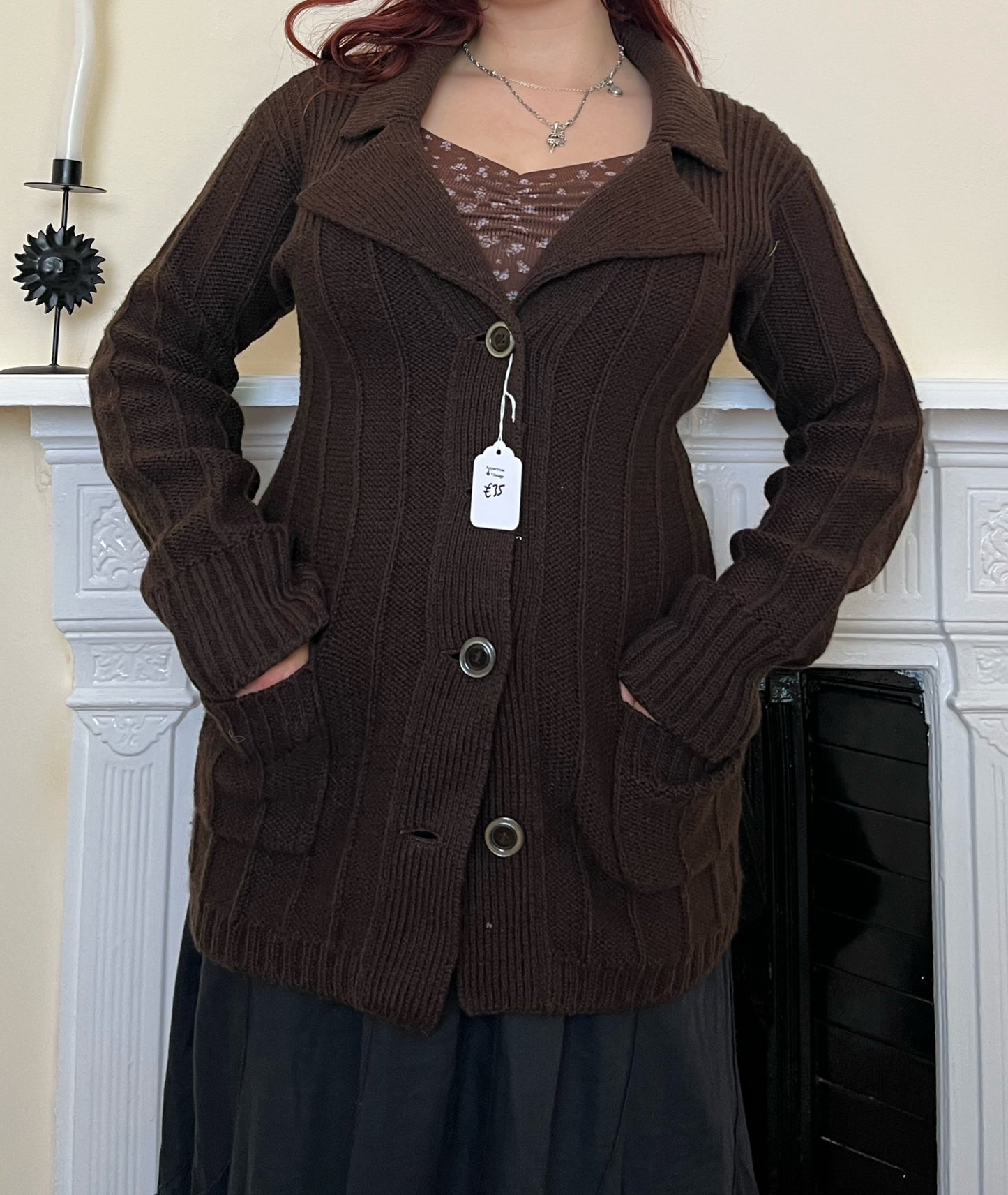 Brown Cardigan S