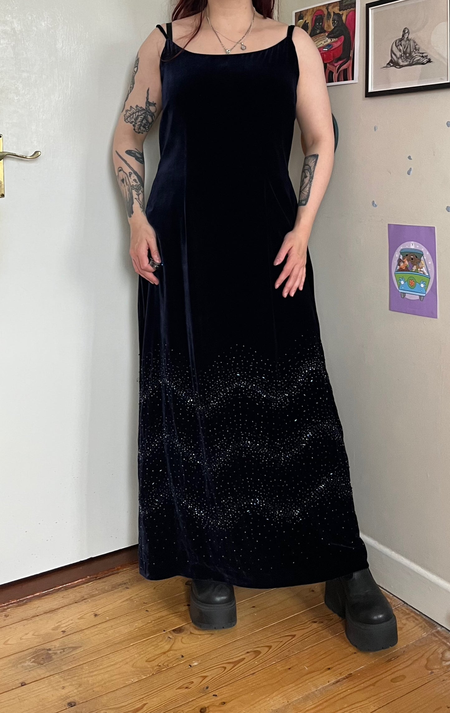 Laura Ashley Velvet Dress UK 16-18