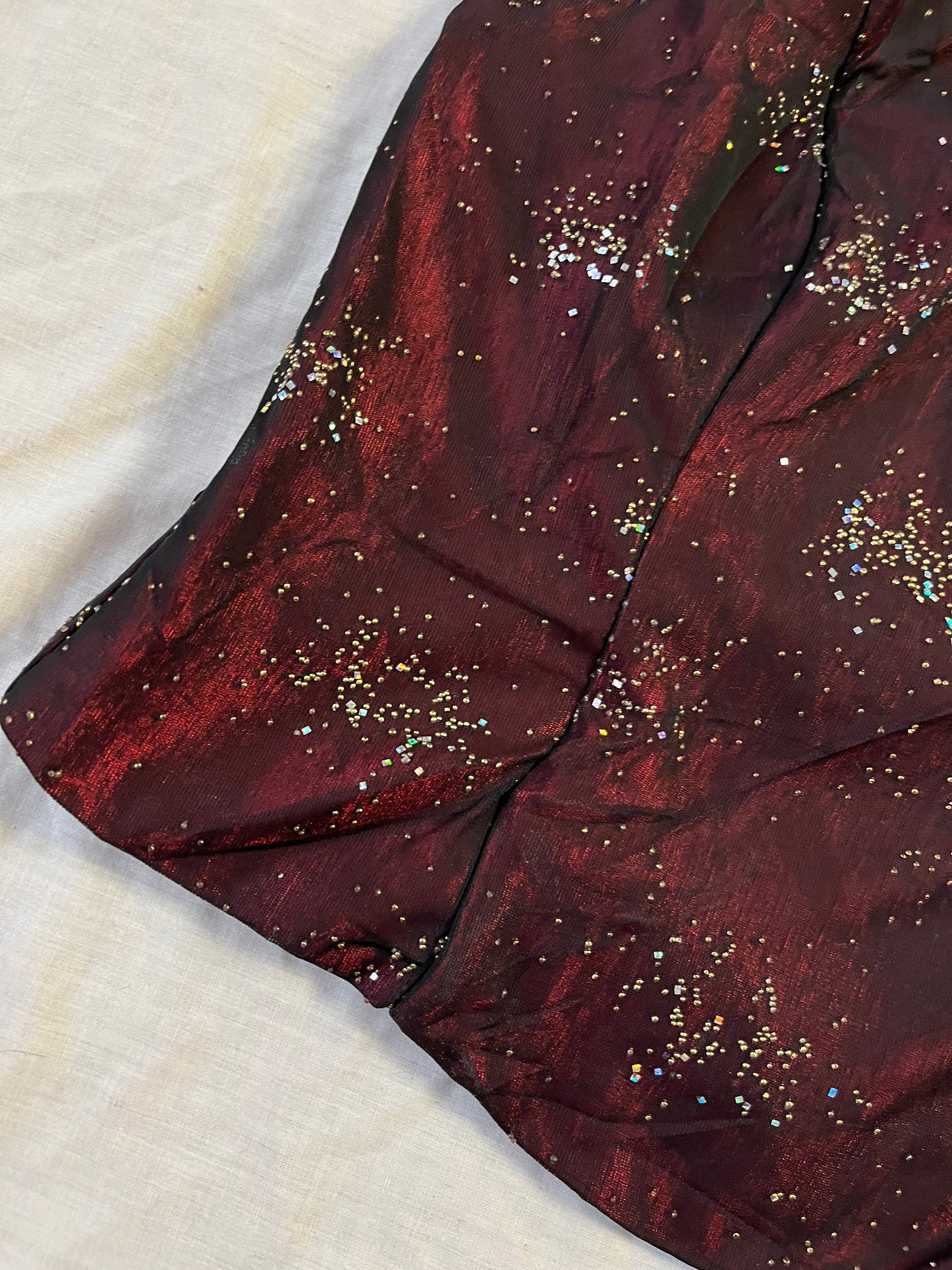 Glittery Satin Corset Top UK 10