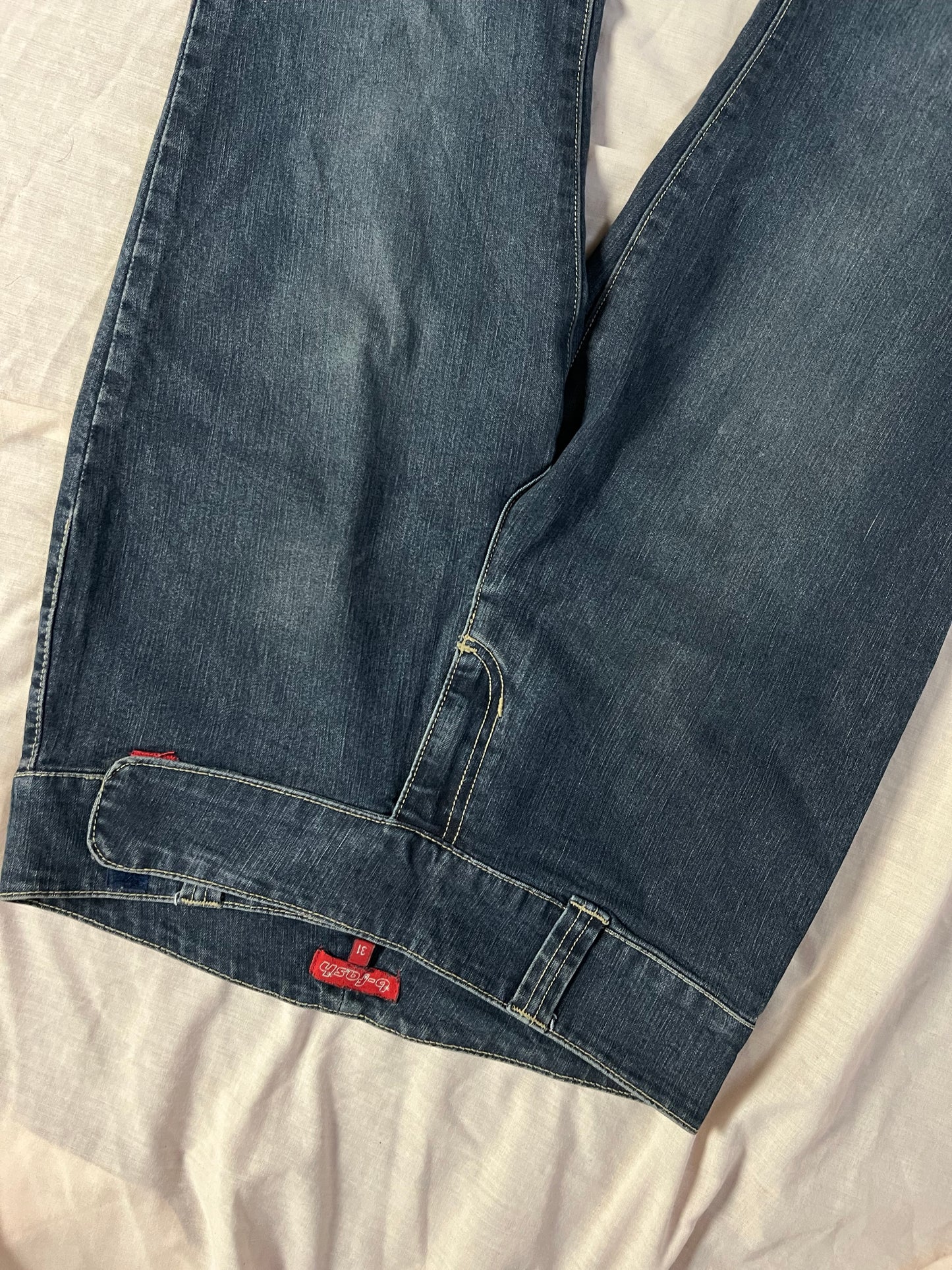 Flared Jeans With A Belt - UK 8-10