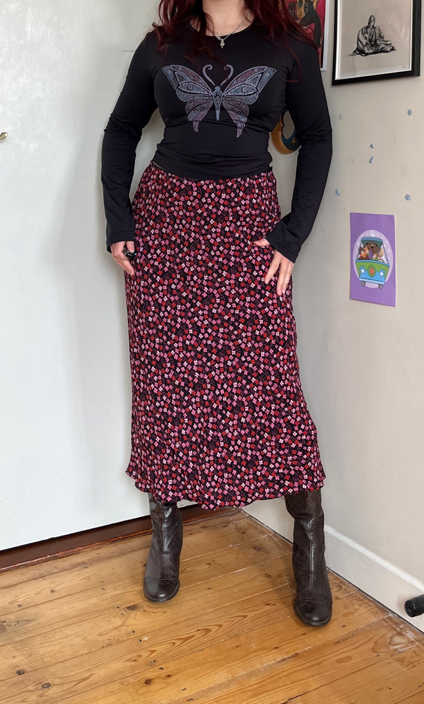 Floral Maxi Skirt UK 12