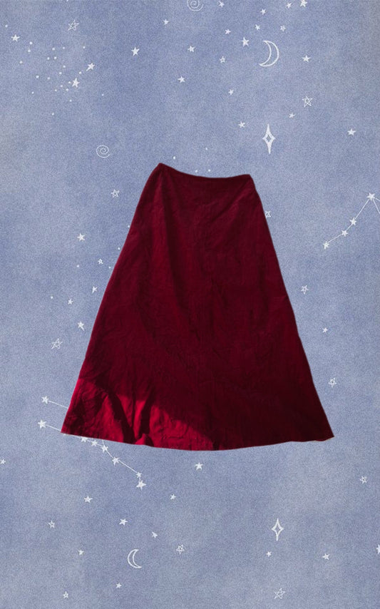 Crimson 90s Skirt UK 12