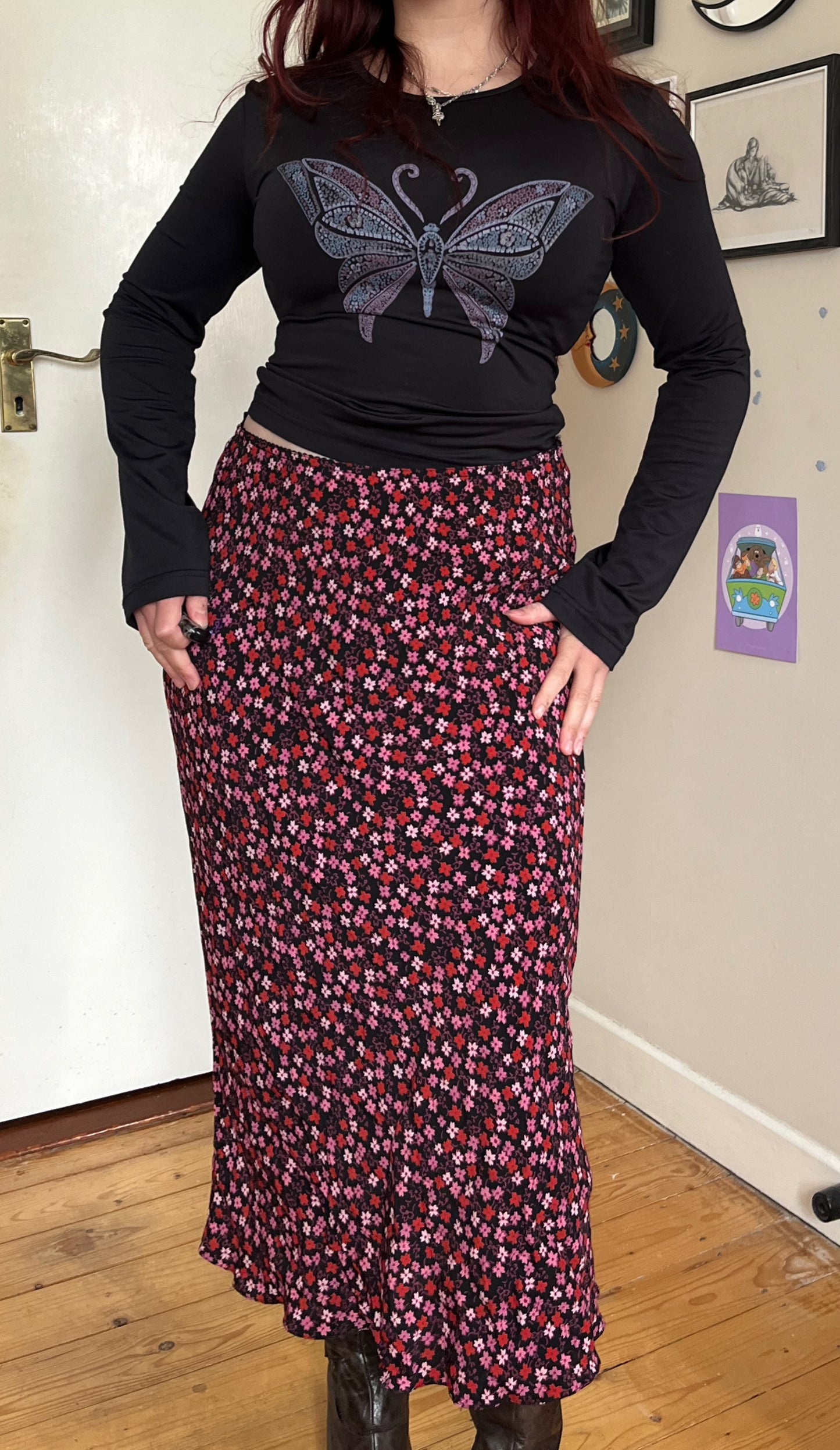 Floral Maxi Skirt UK 12