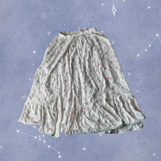 Fiona 1970s Prairie Skirt UK 12