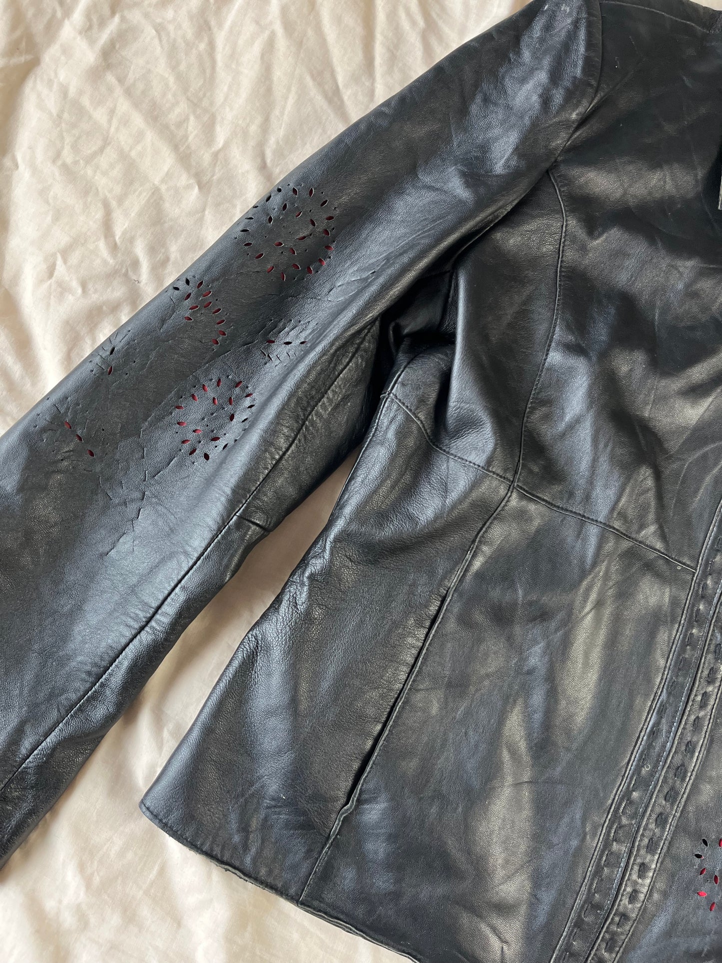 Corina Leather Jacket UK 12-14