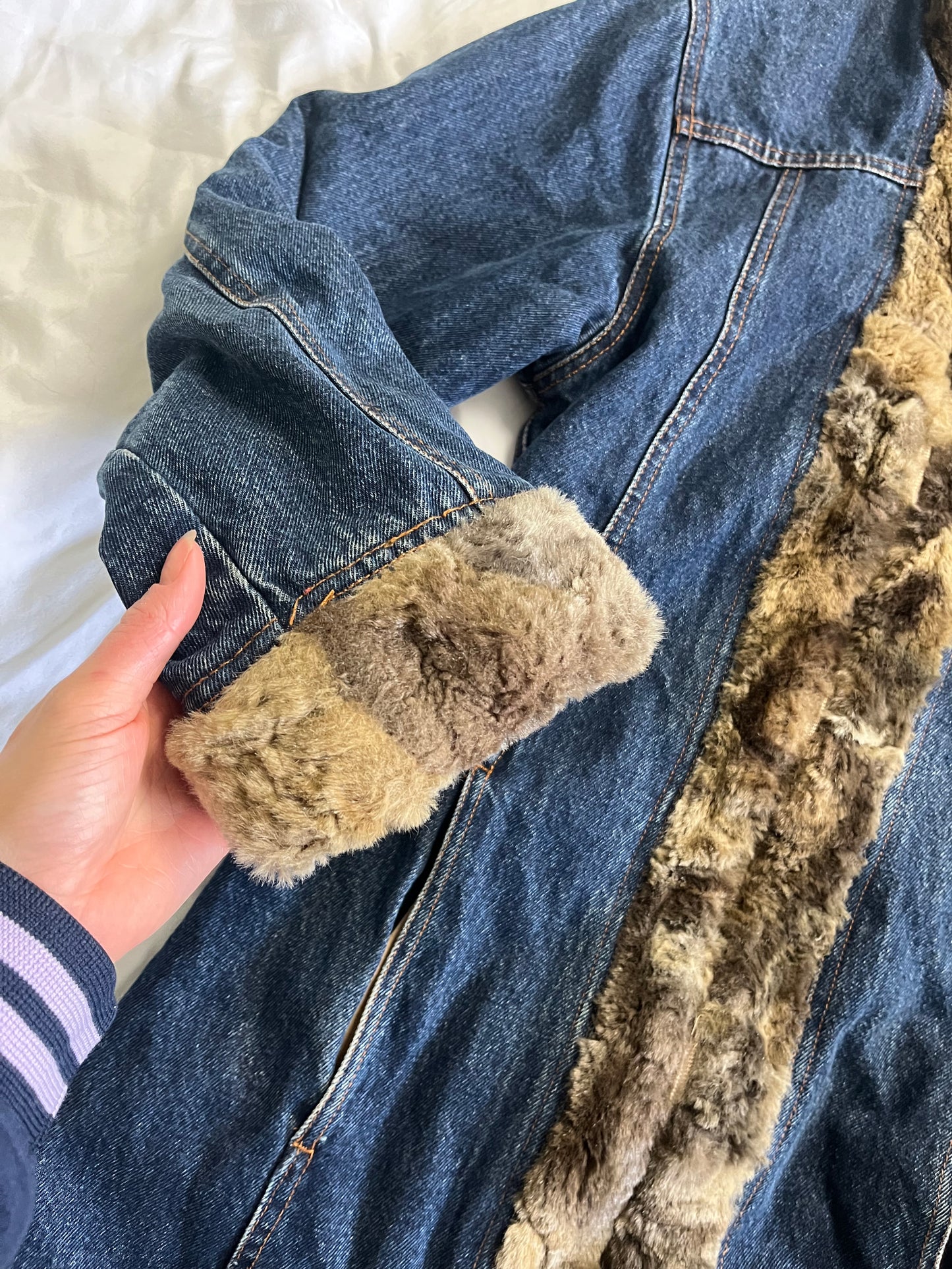 Sara Denim Afghan Coat UK 6-10/S