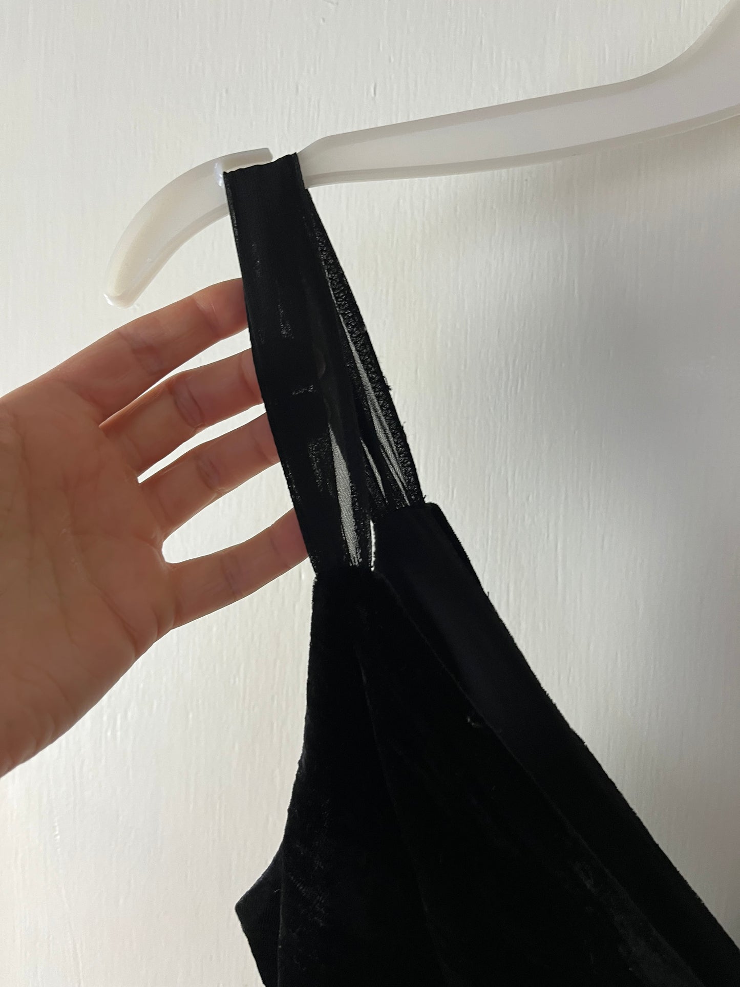 Black Velvet Dress UK 8