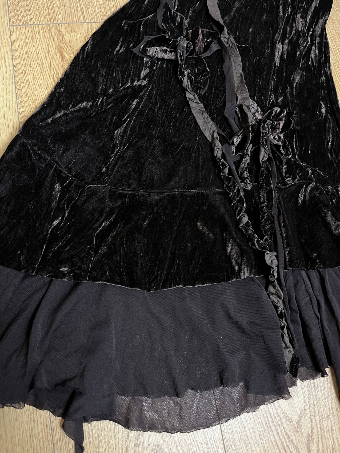 1990s Velvet Dress UK 8-12