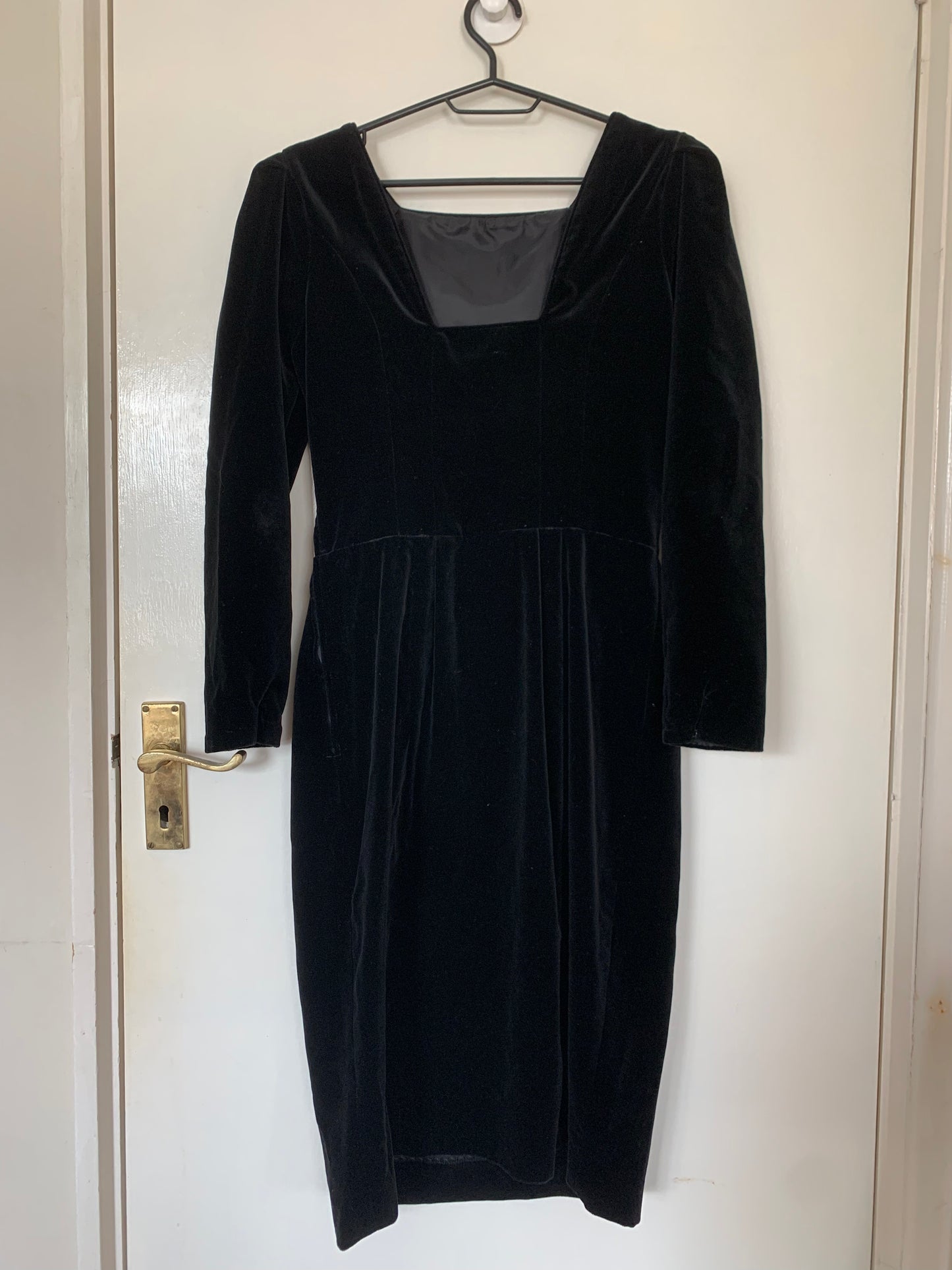 Victoria 80s Velvet Dress UK 8 by Laura Ashley