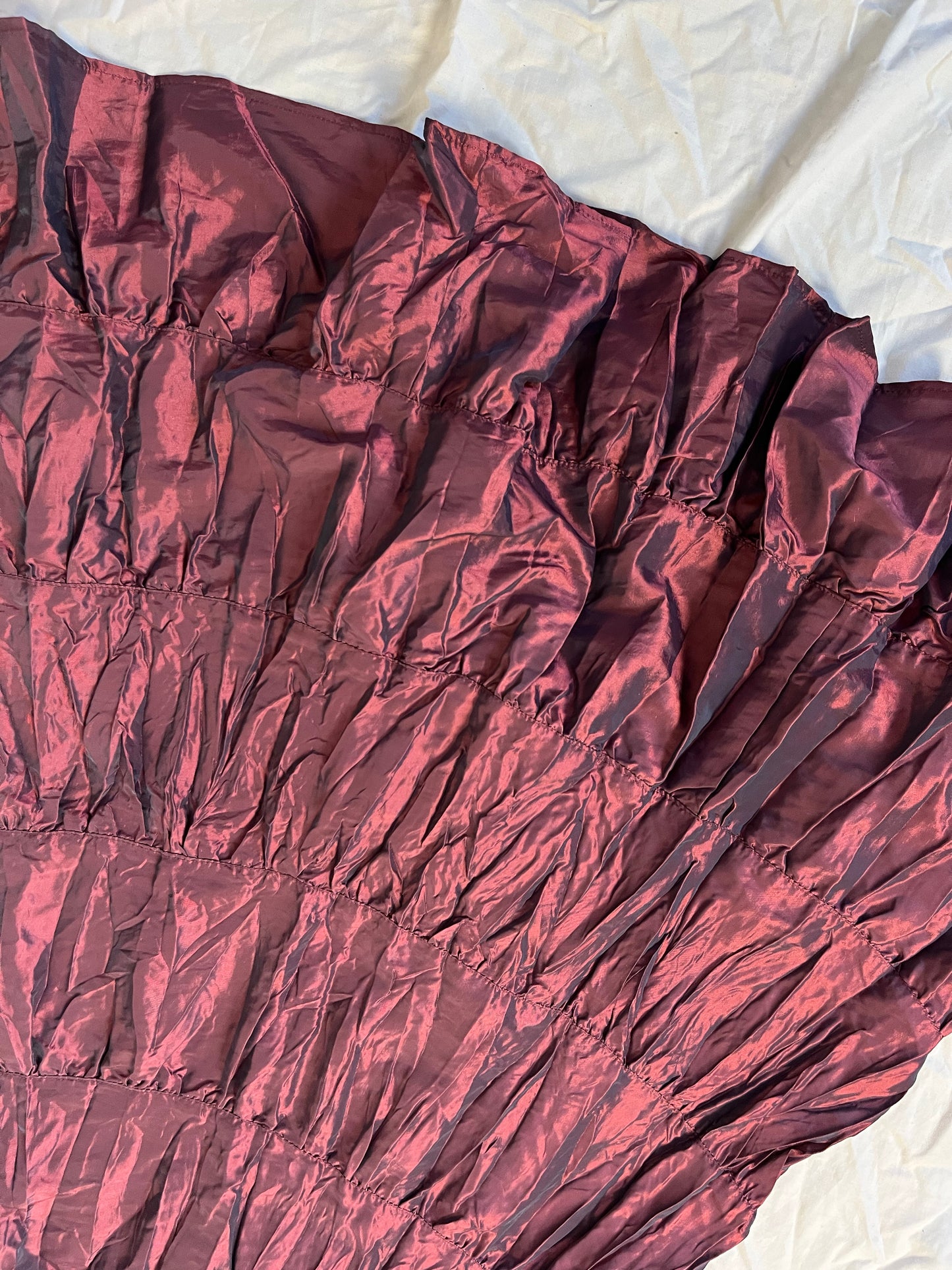Purple Satin Skirt UK 12-14