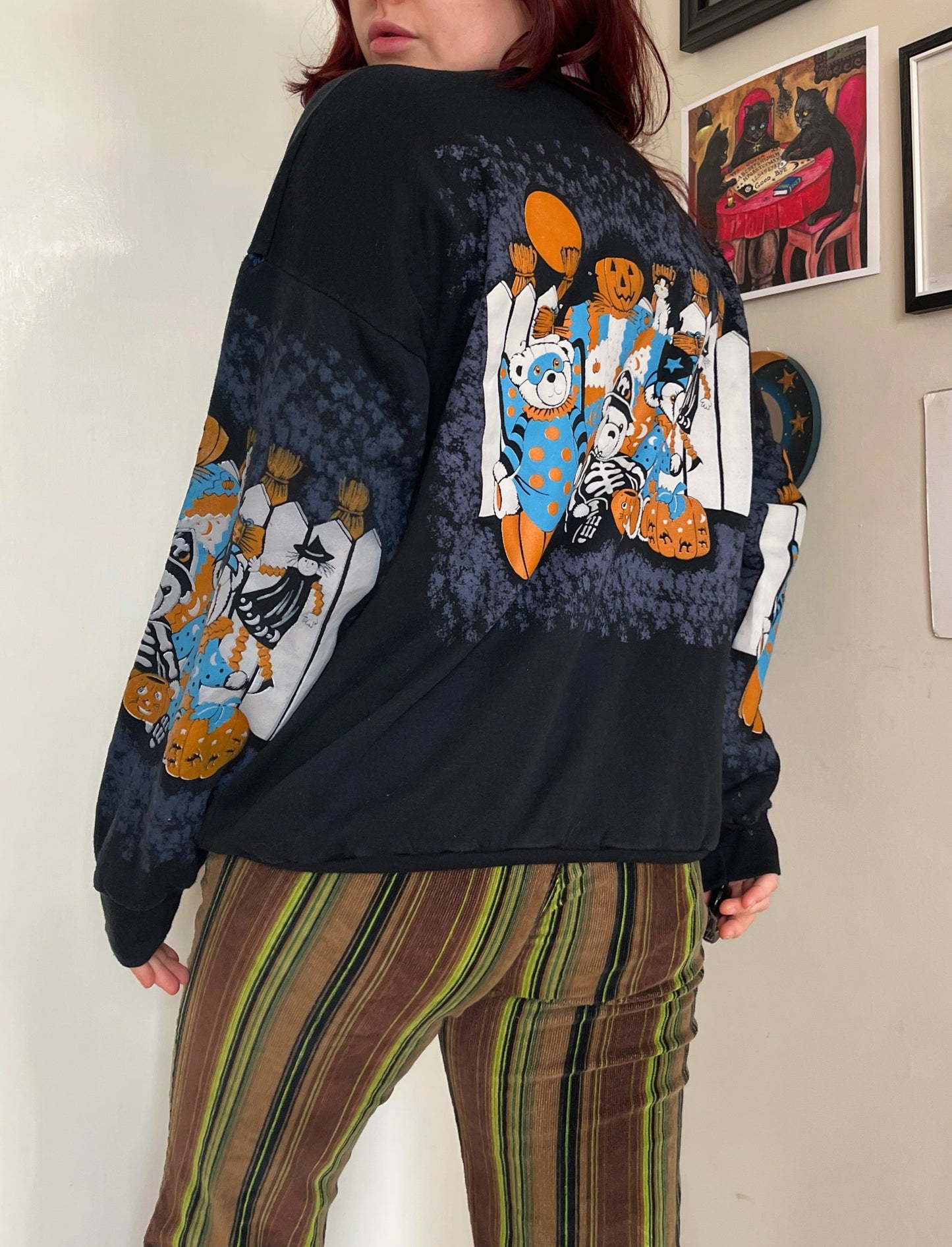 Spooky Season 1990s Halloween Sweater XL