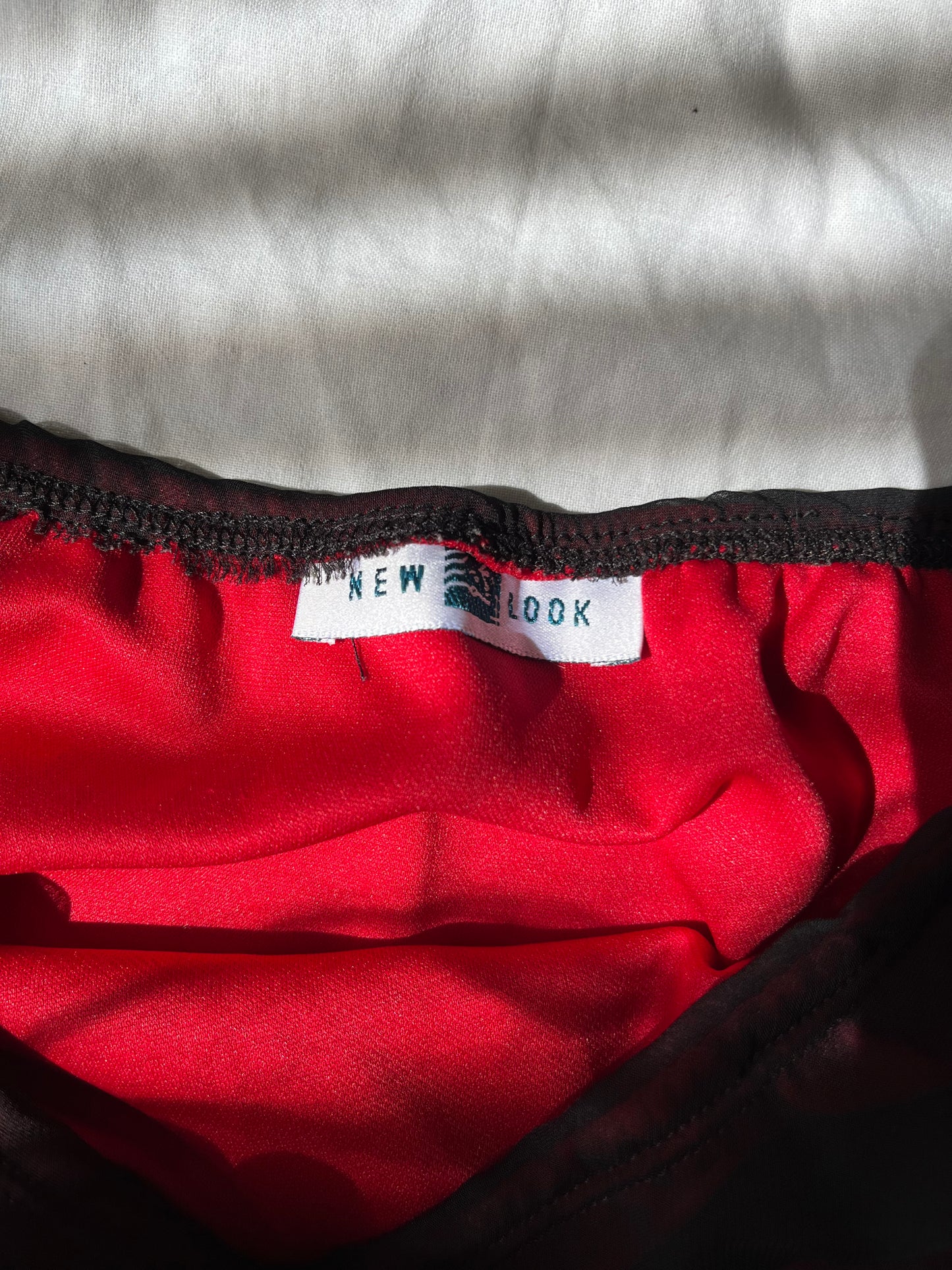 Red New Look Skirt UK 6-10