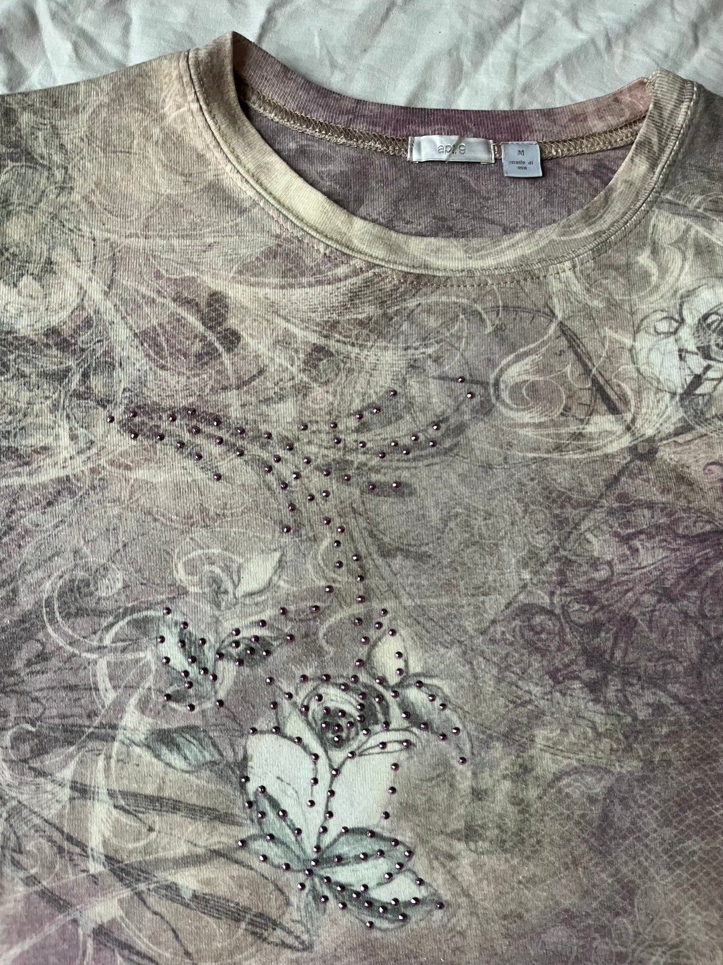 Y2K Floral Tshirt M