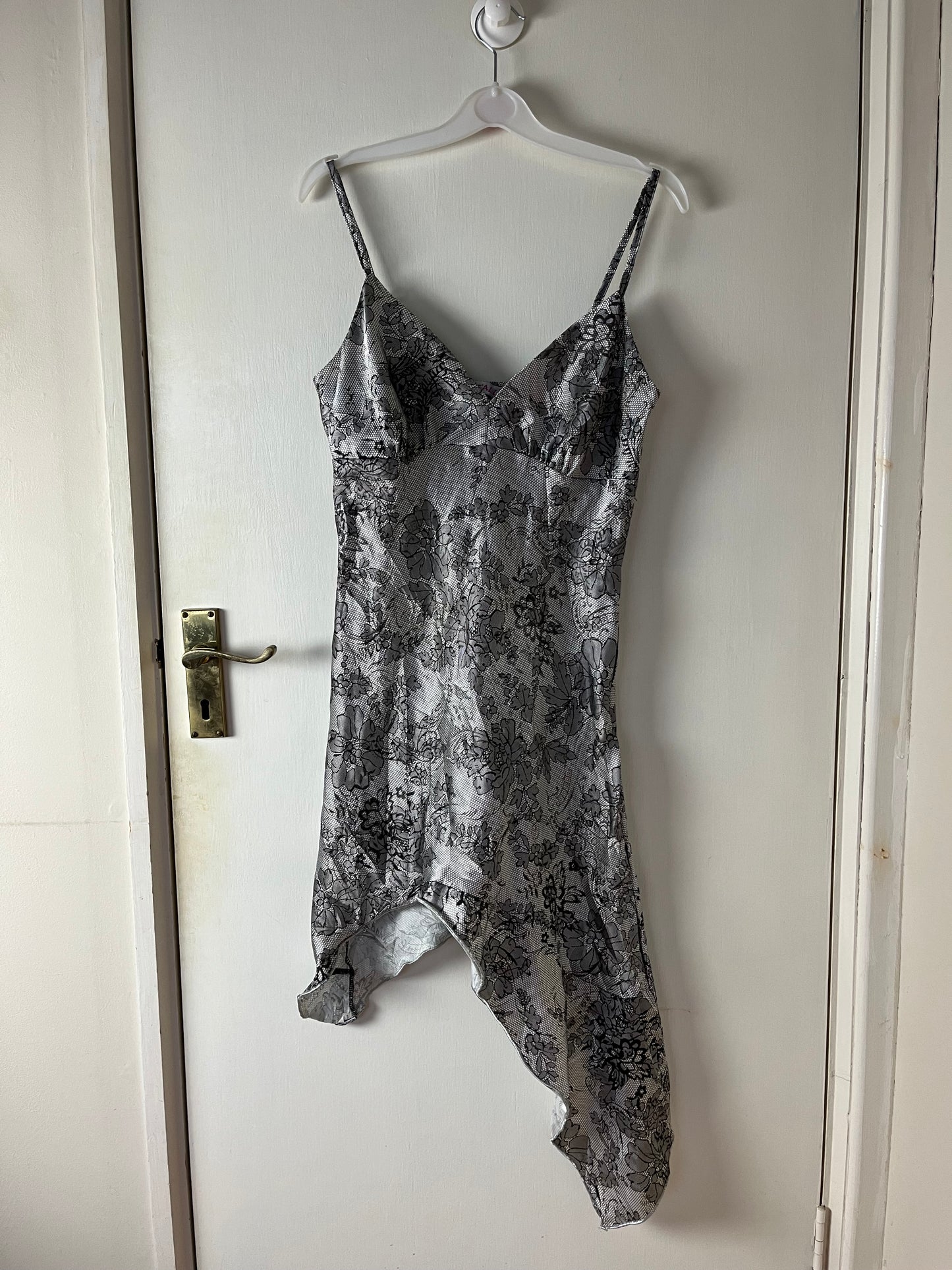 Satin Floral Dress UK 8-10