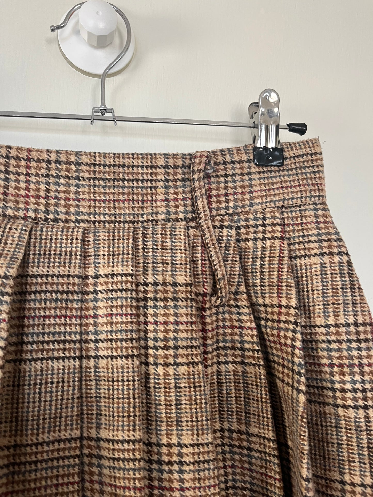 Brown Tartan Mini Skort UK 6