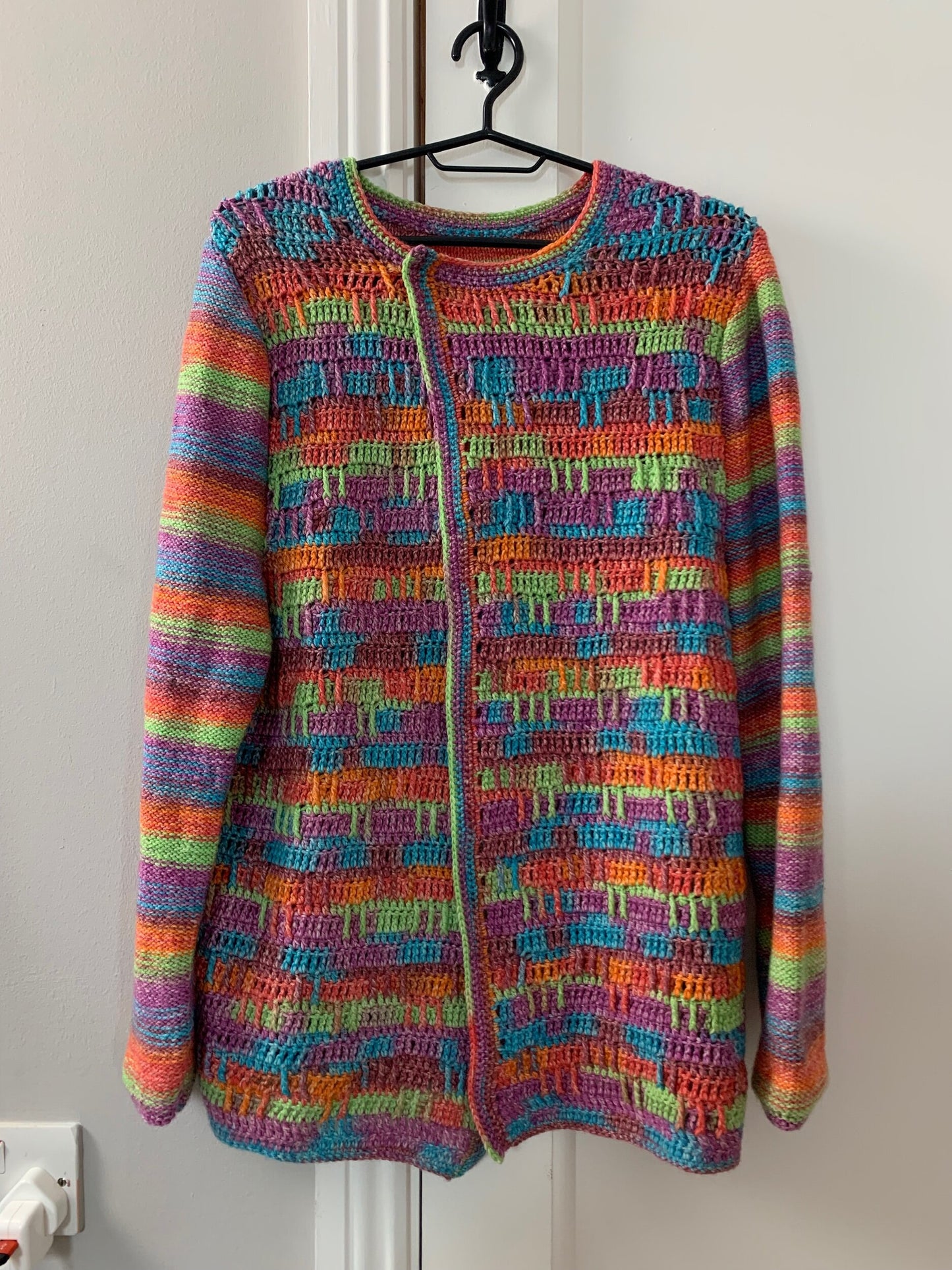 Rainbow Y2K Cardigan UK 4-14/M