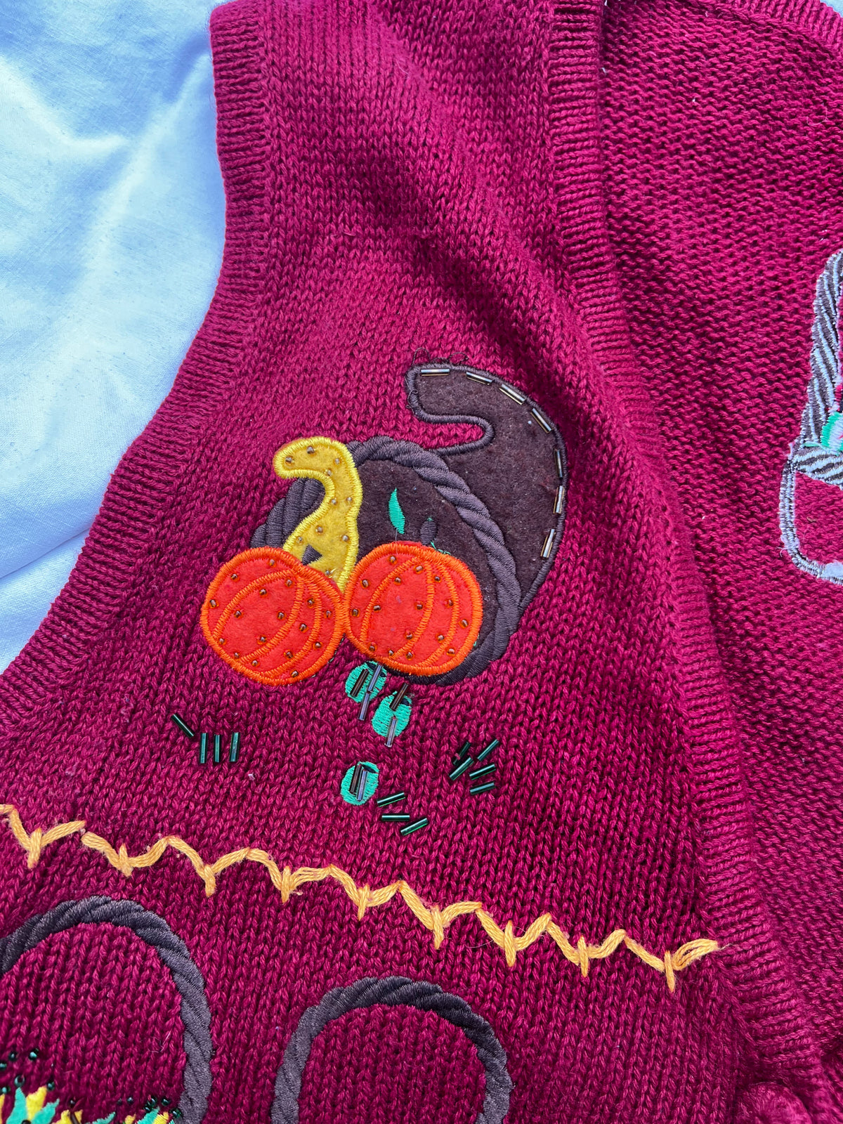 Happy Harvest Sweater Vest M
