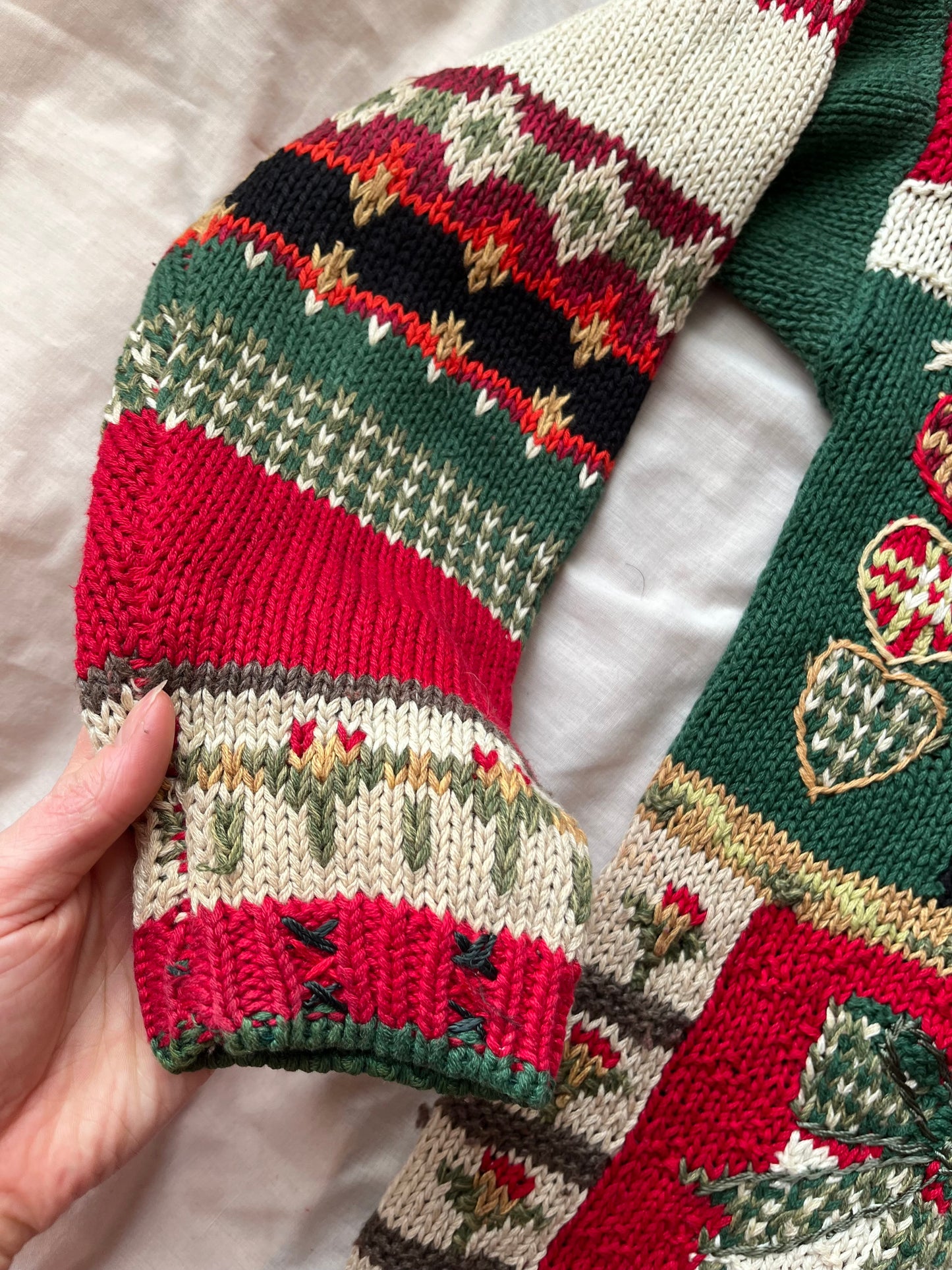 Mulled Wine 1990s Jumper UK 4-16/L