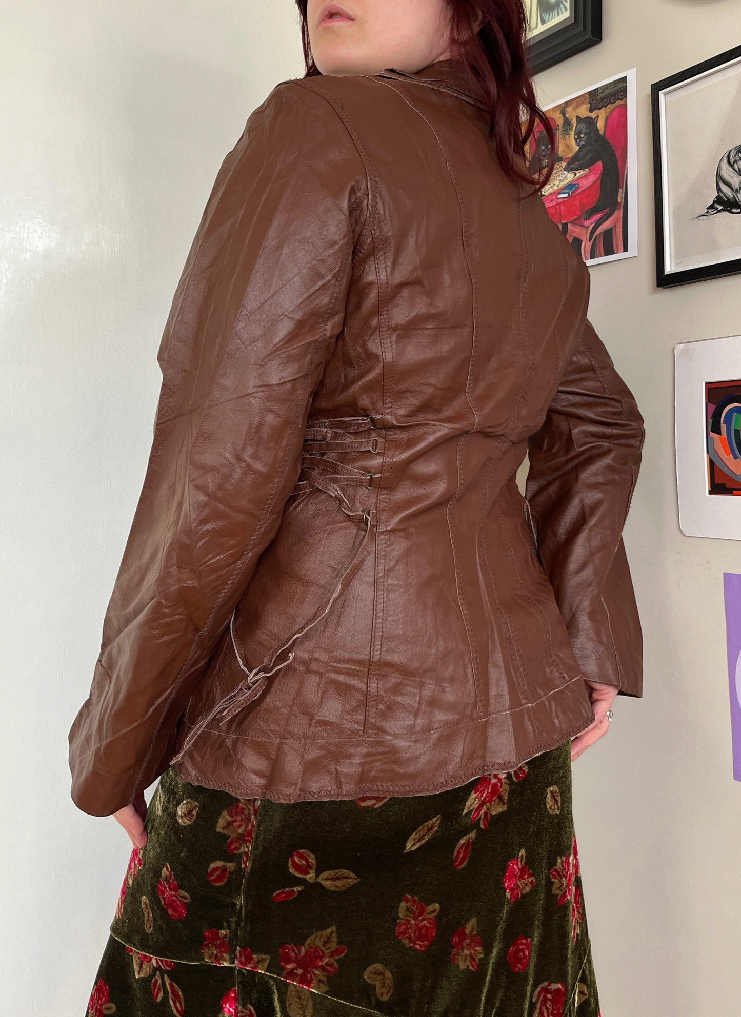 Penney Leather Jacket UK 12-14