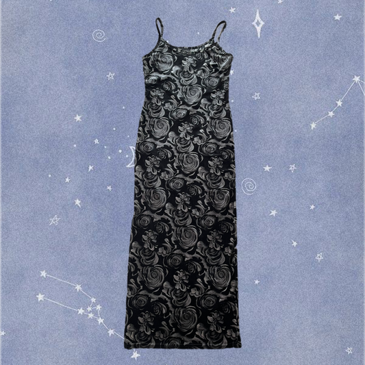 Floral Velvet Dress UK 12