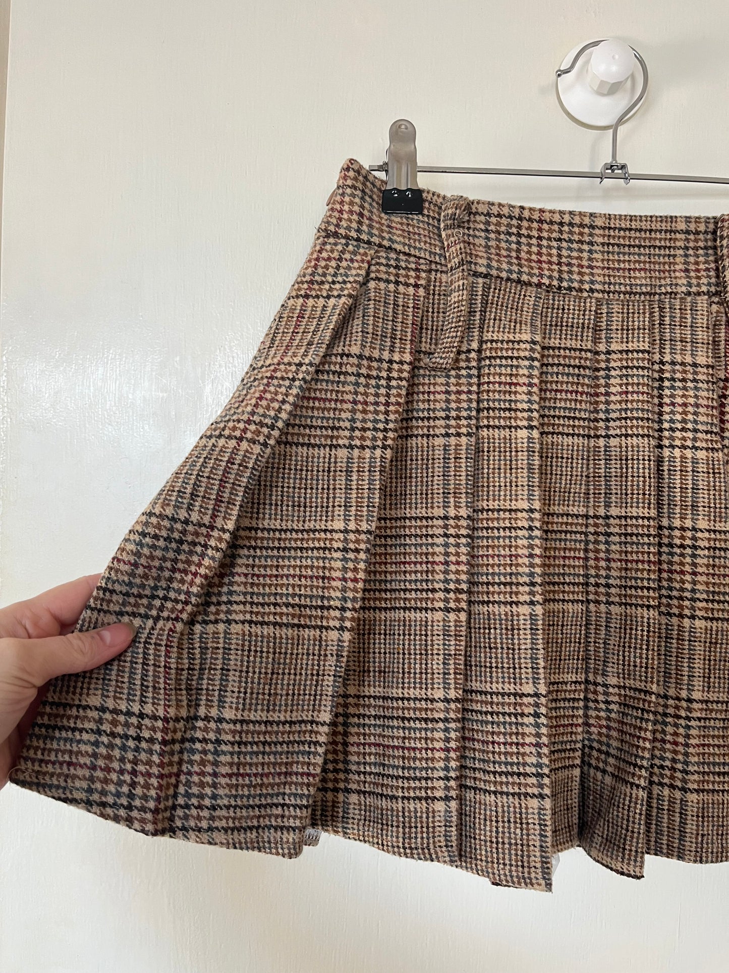 Brown Tartan Mini Skort UK 6