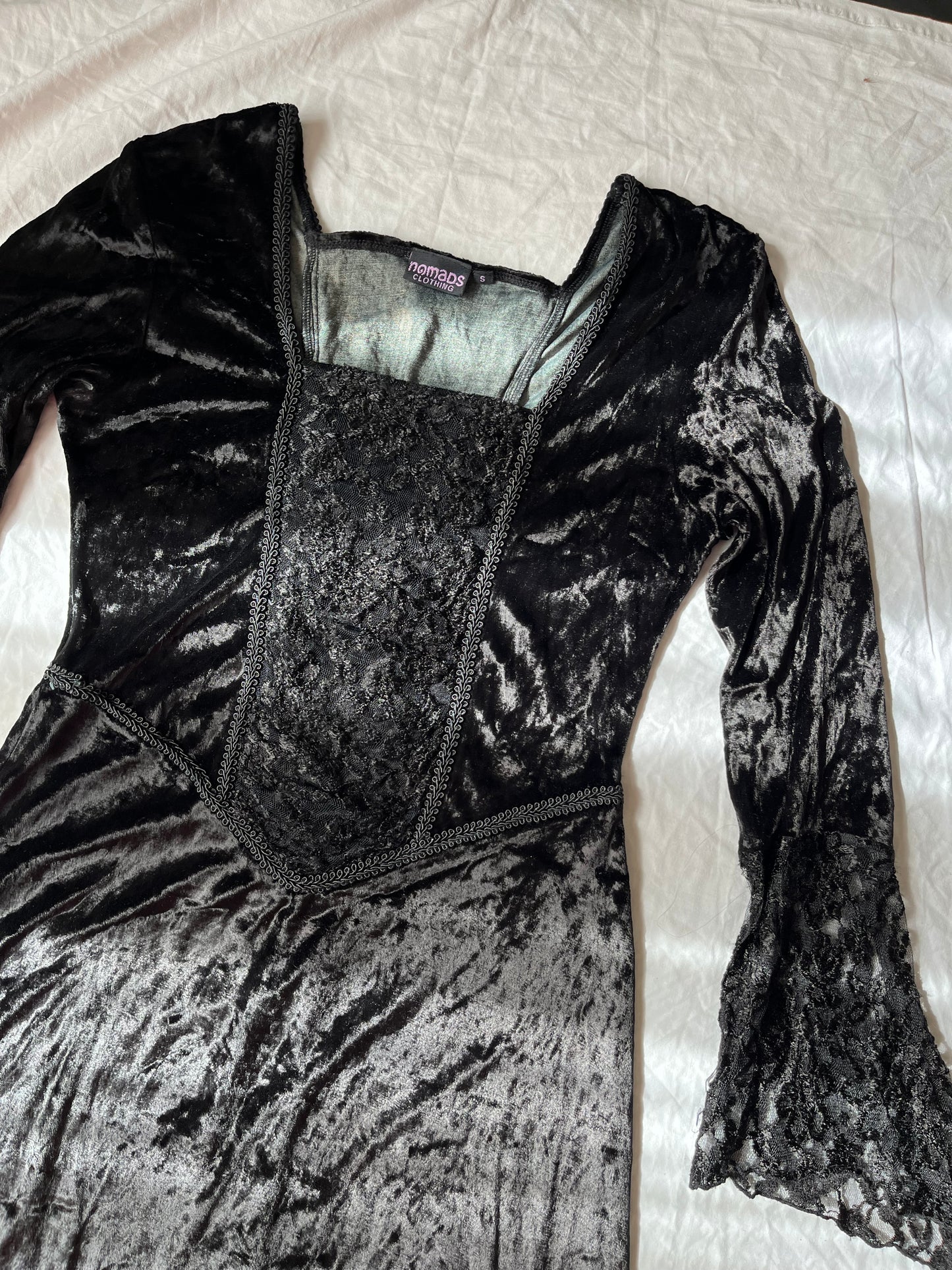 Nomads Velvet Dress UK 10