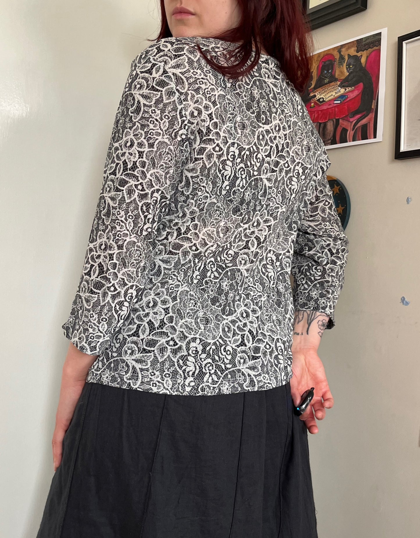 Floral Pattern Top UK 16/18