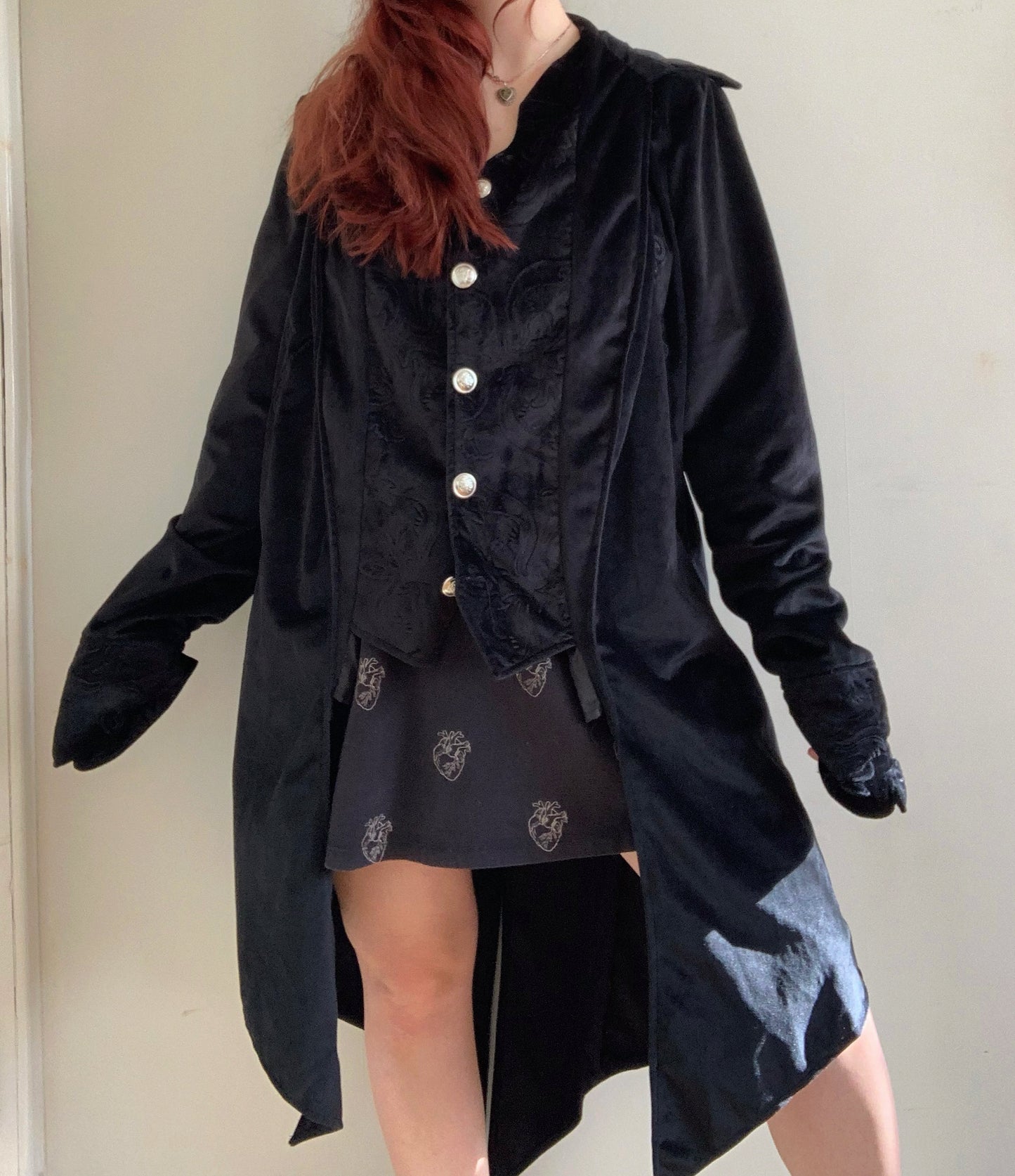 Hocus Pocus 90s Velvet Coat UK 16/18/XL