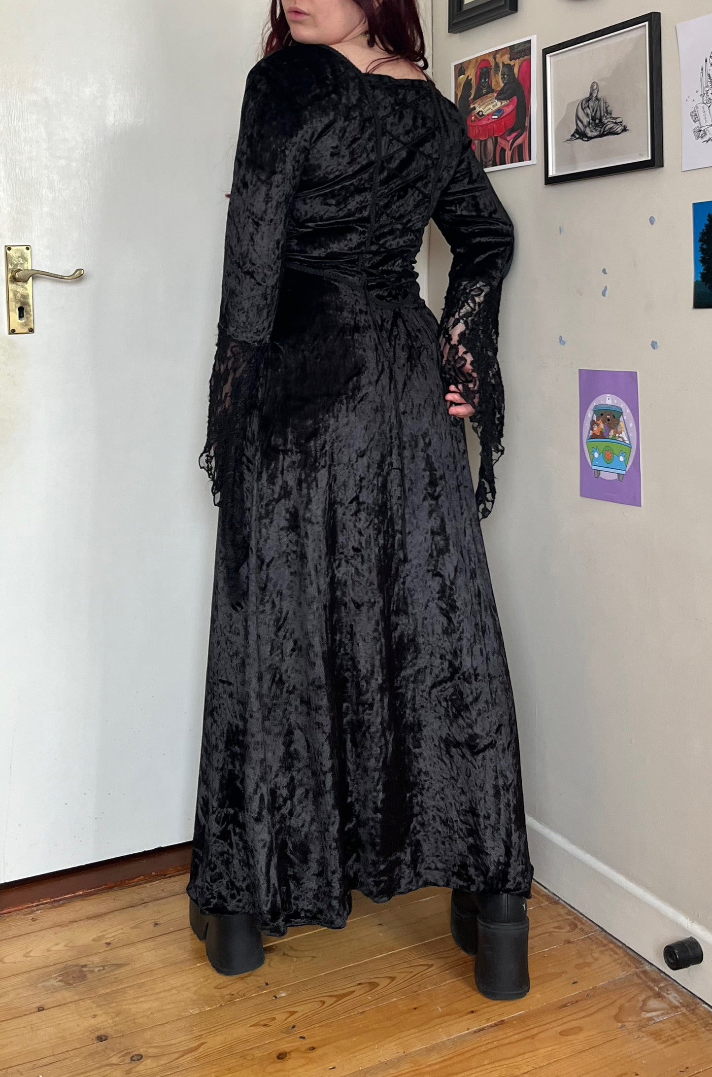 Nomads Velvet Dress UK 10