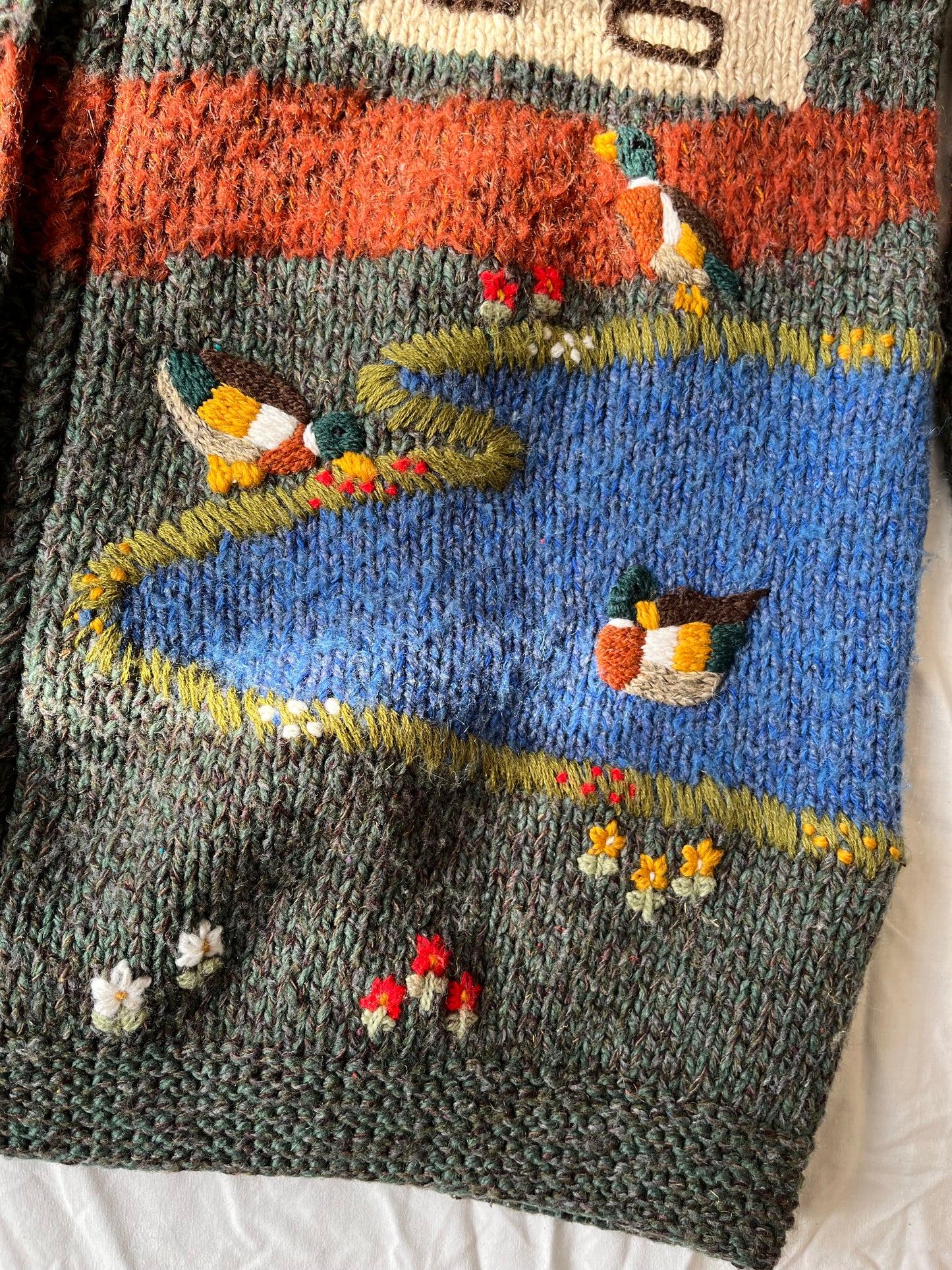 Nature Themed Cardigan XXL