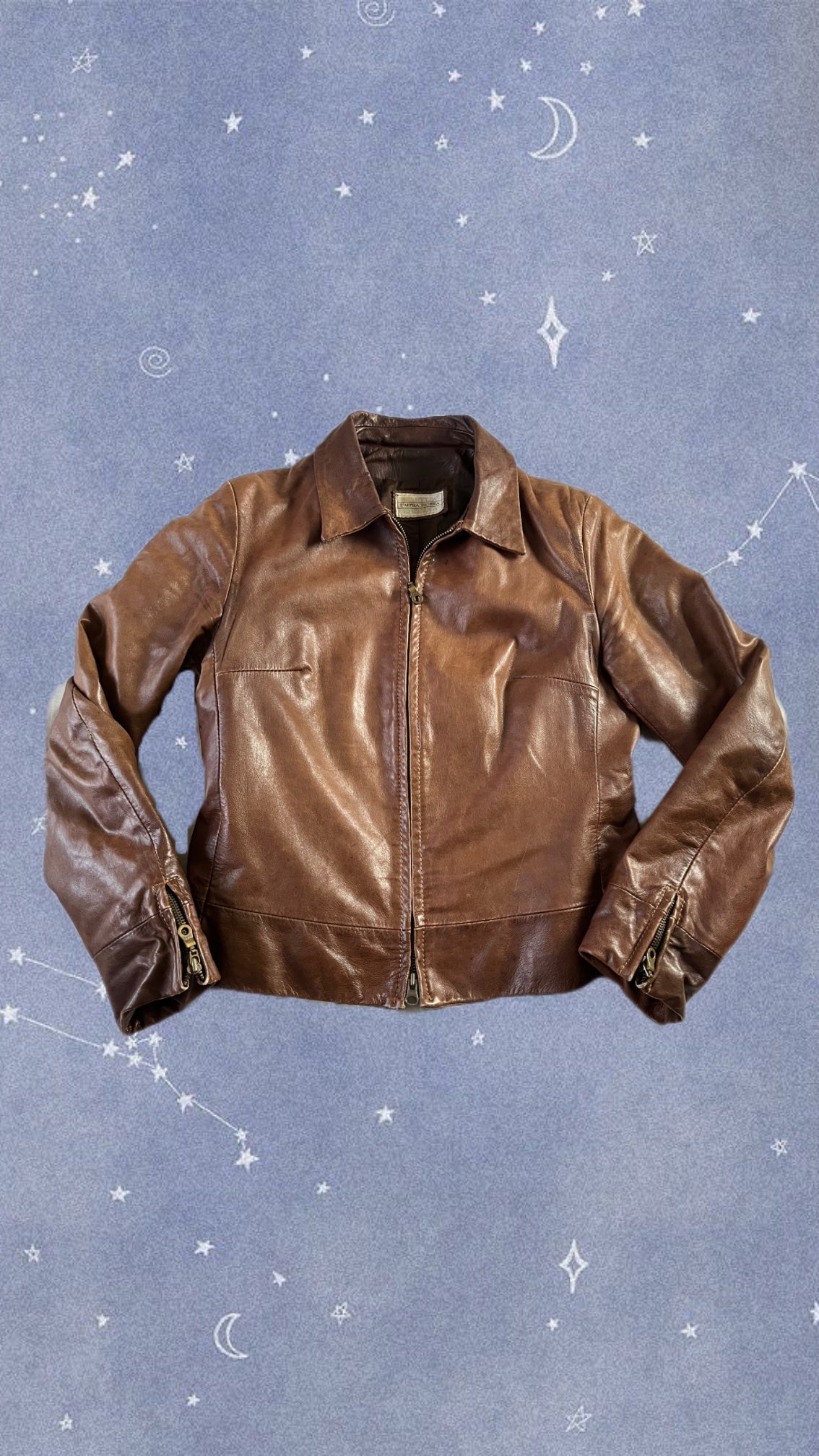 Sophia 90s Leather Jacket UK 10/12