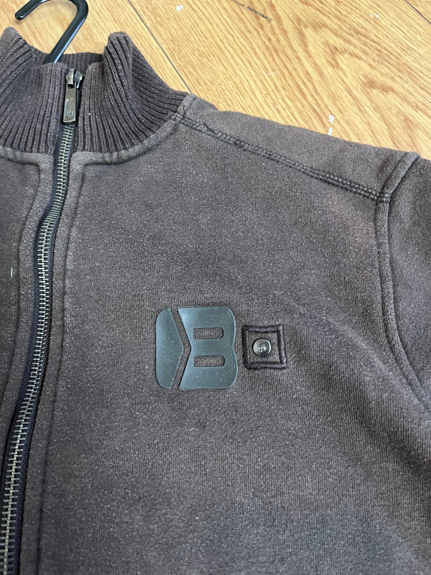 Brown Zip Up Jumper M