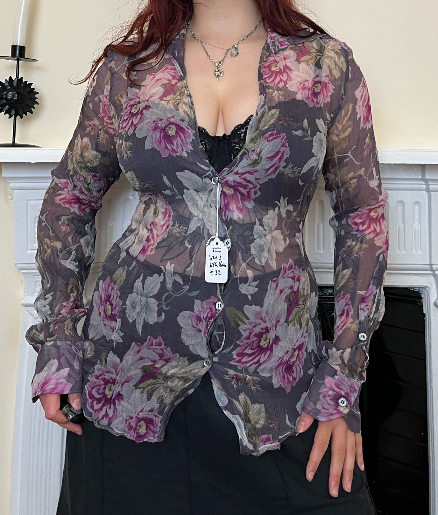 Chiffon Floral Top UK 10