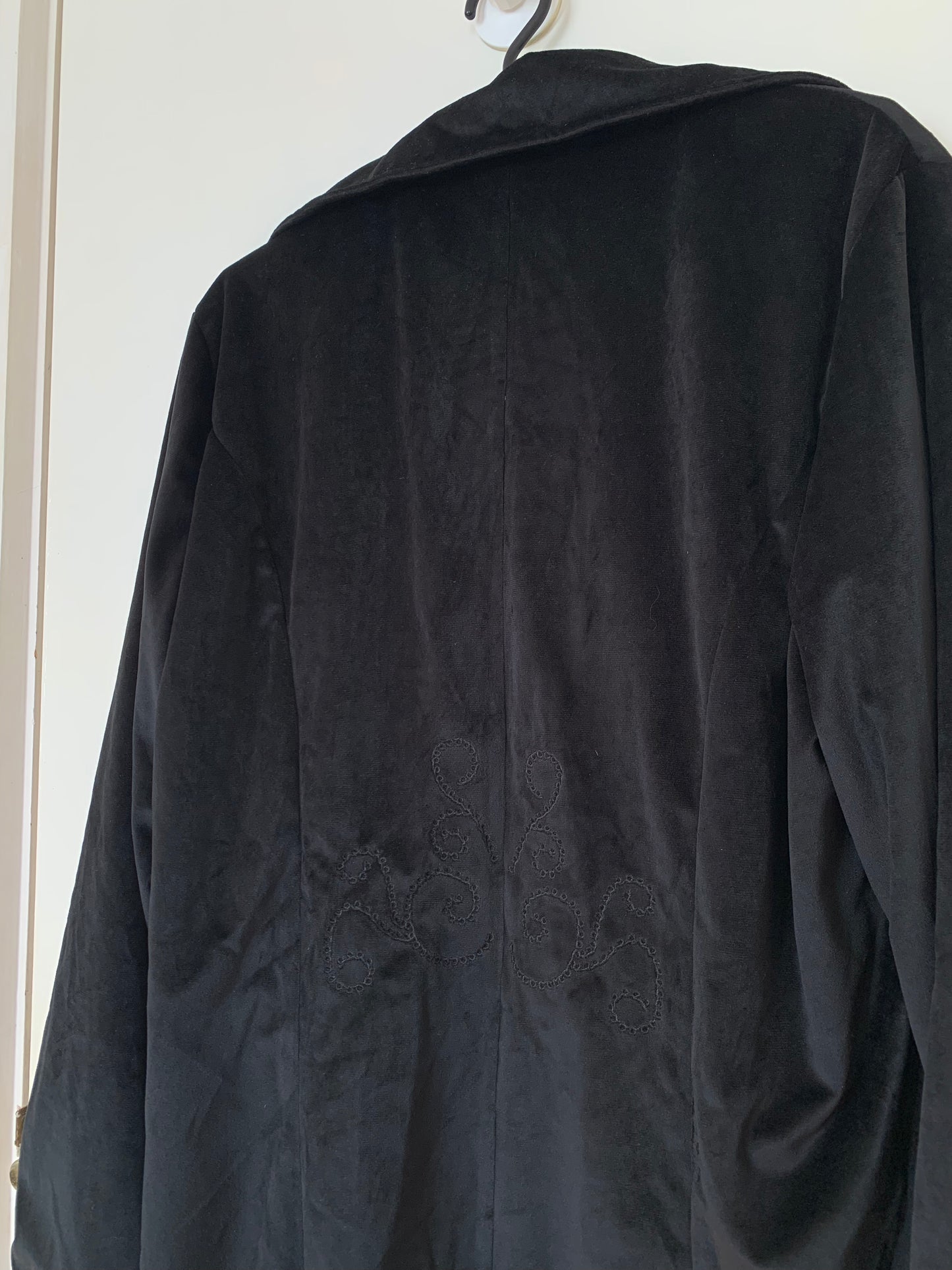 Hocus Pocus 90s Velvet Coat UK 16/18/XL