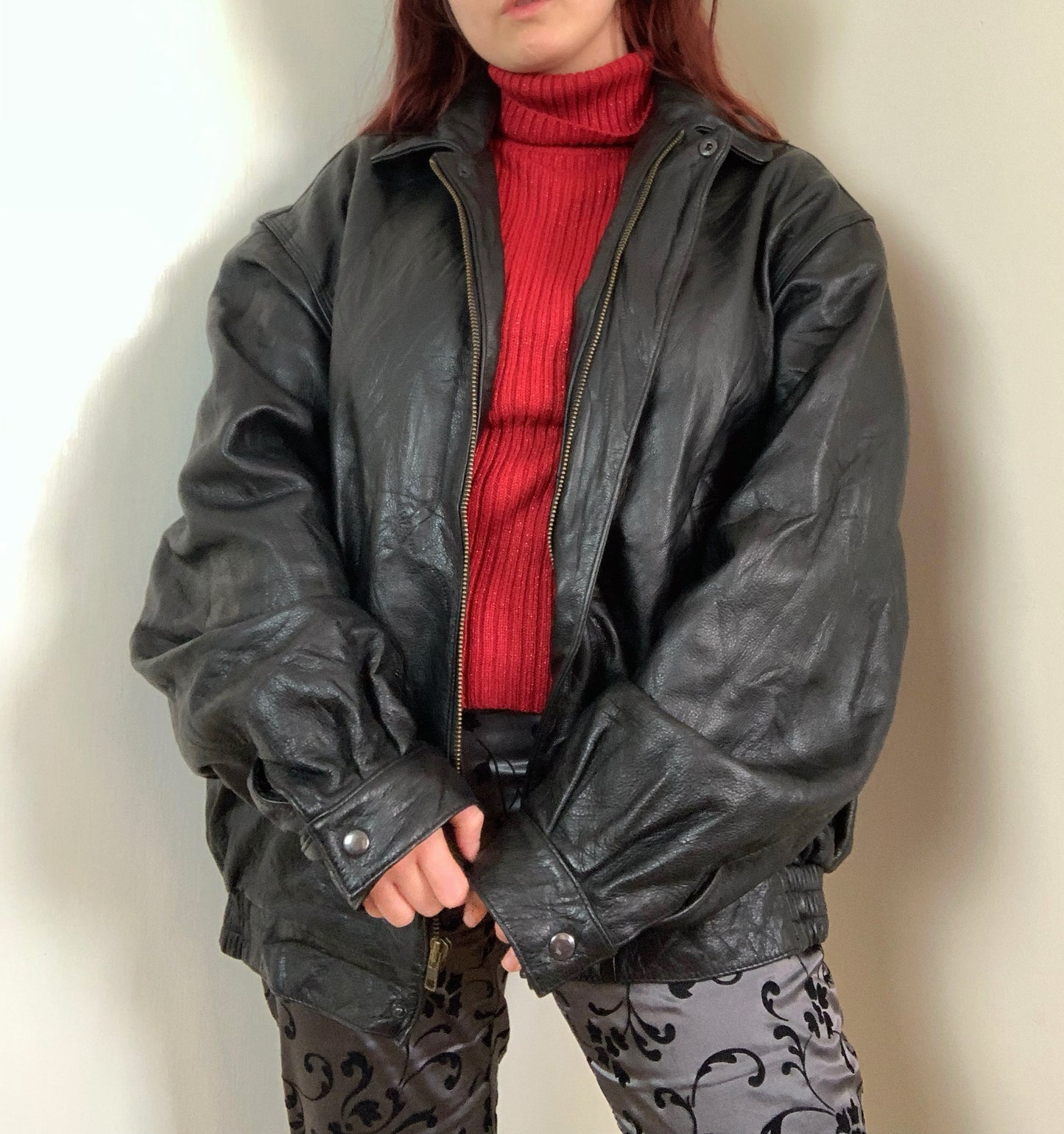 Grace 90s Leather Jacket UK 10-22