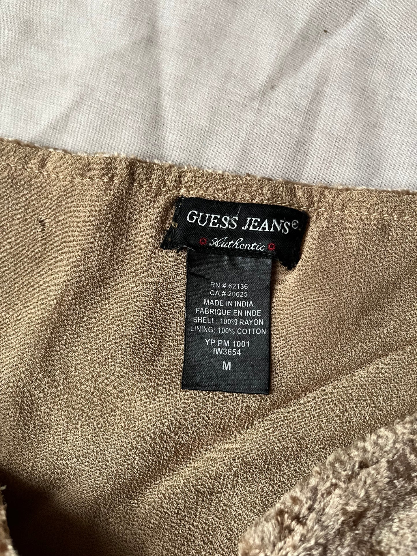 Velvet And Mesh Skirt by Guess - UK 12