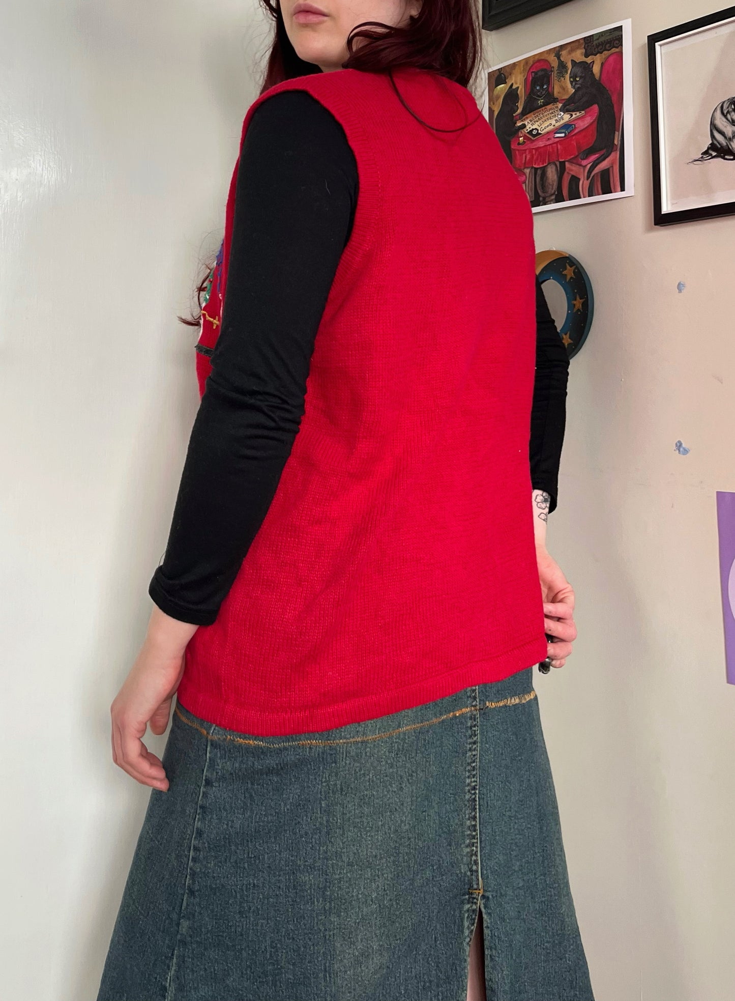 Let It Snow 1990s Sweater Vest UK 4-16/L