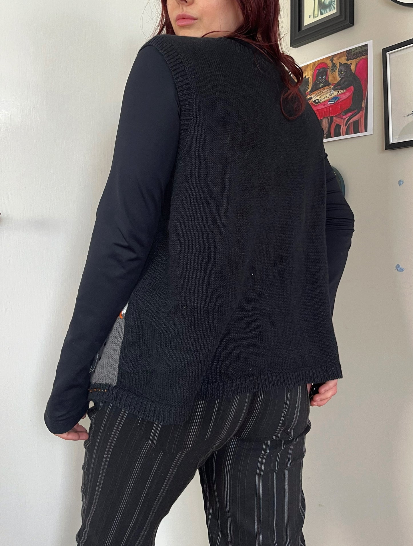 Grimoire 1990s Halloween Sweater Vest XL