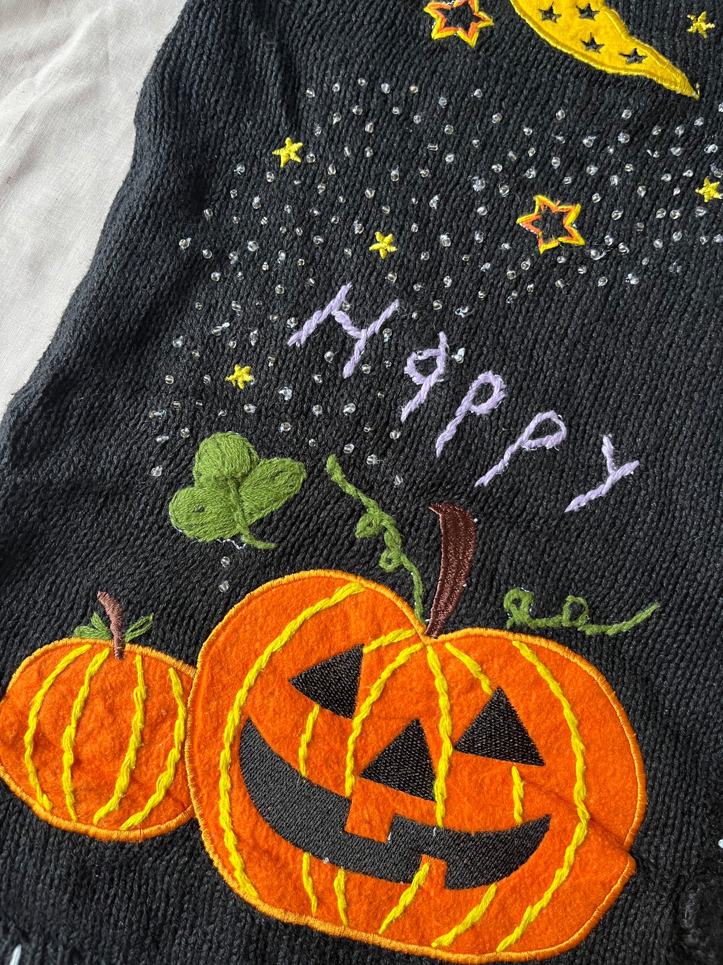 Spellbound 1990s Halloween Sweater Vest L